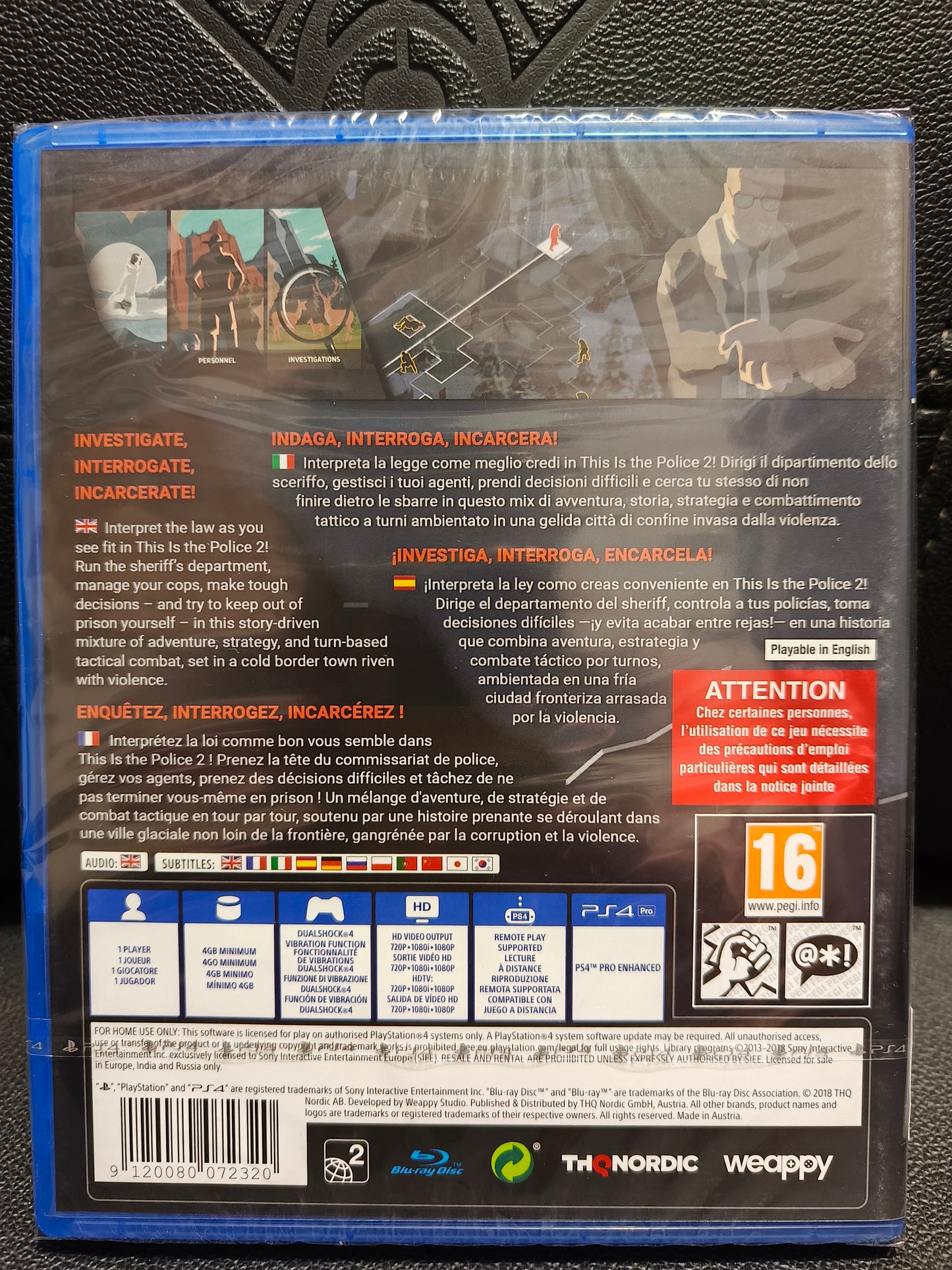 This Is the Police 2 ps4 sealed