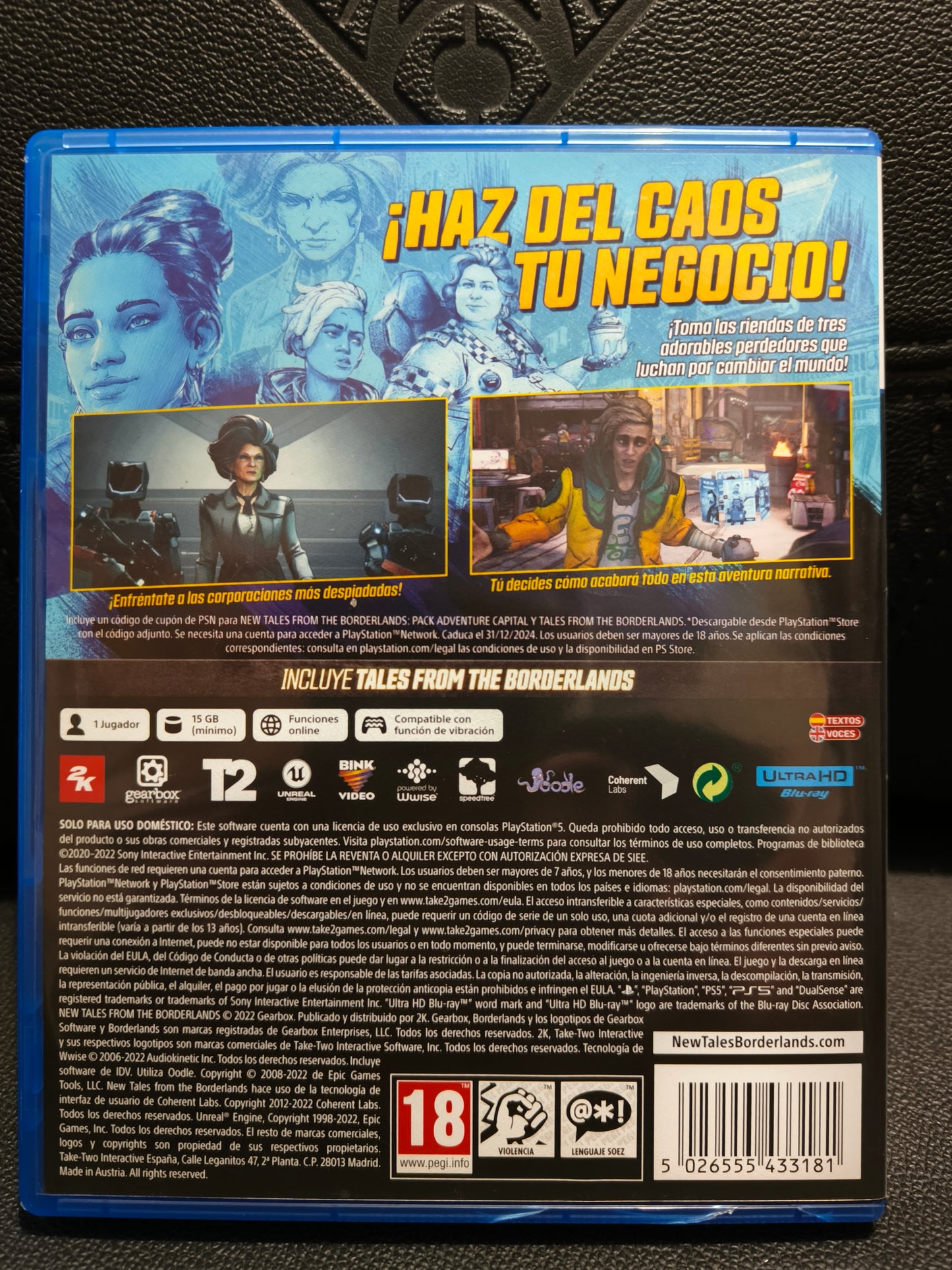 New tales from the borderlands ps5