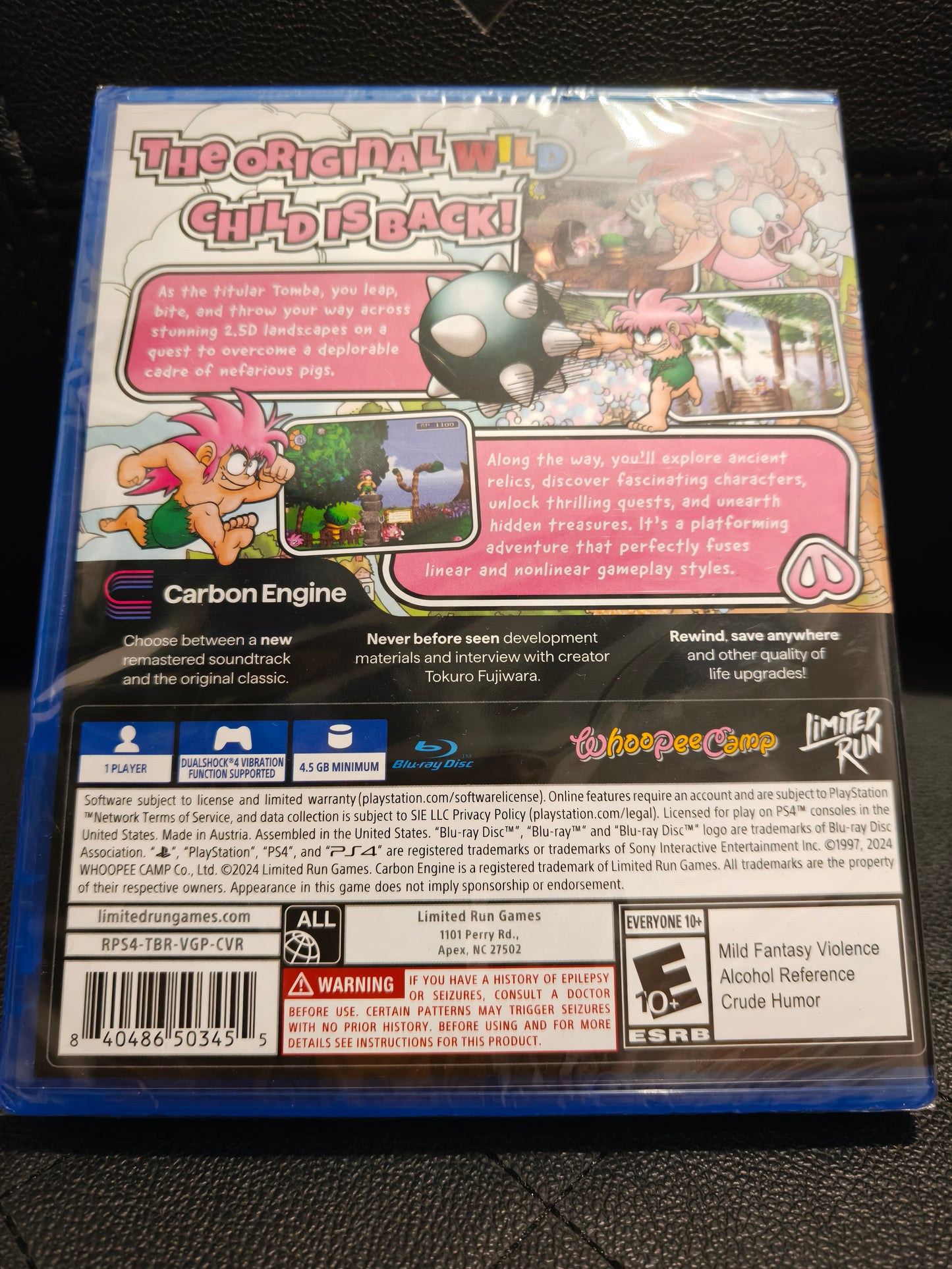 Tomba! Ps4 sealed by limited run games