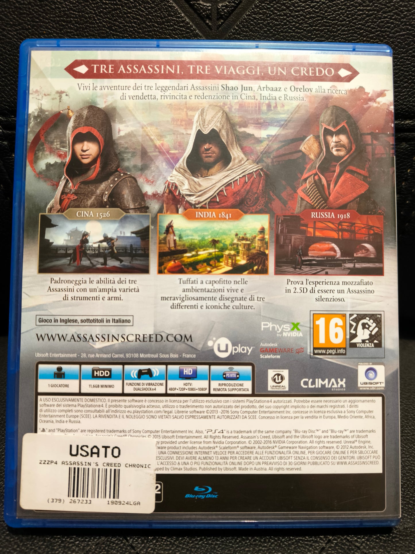 Assassin's Creed Chronicles ps4