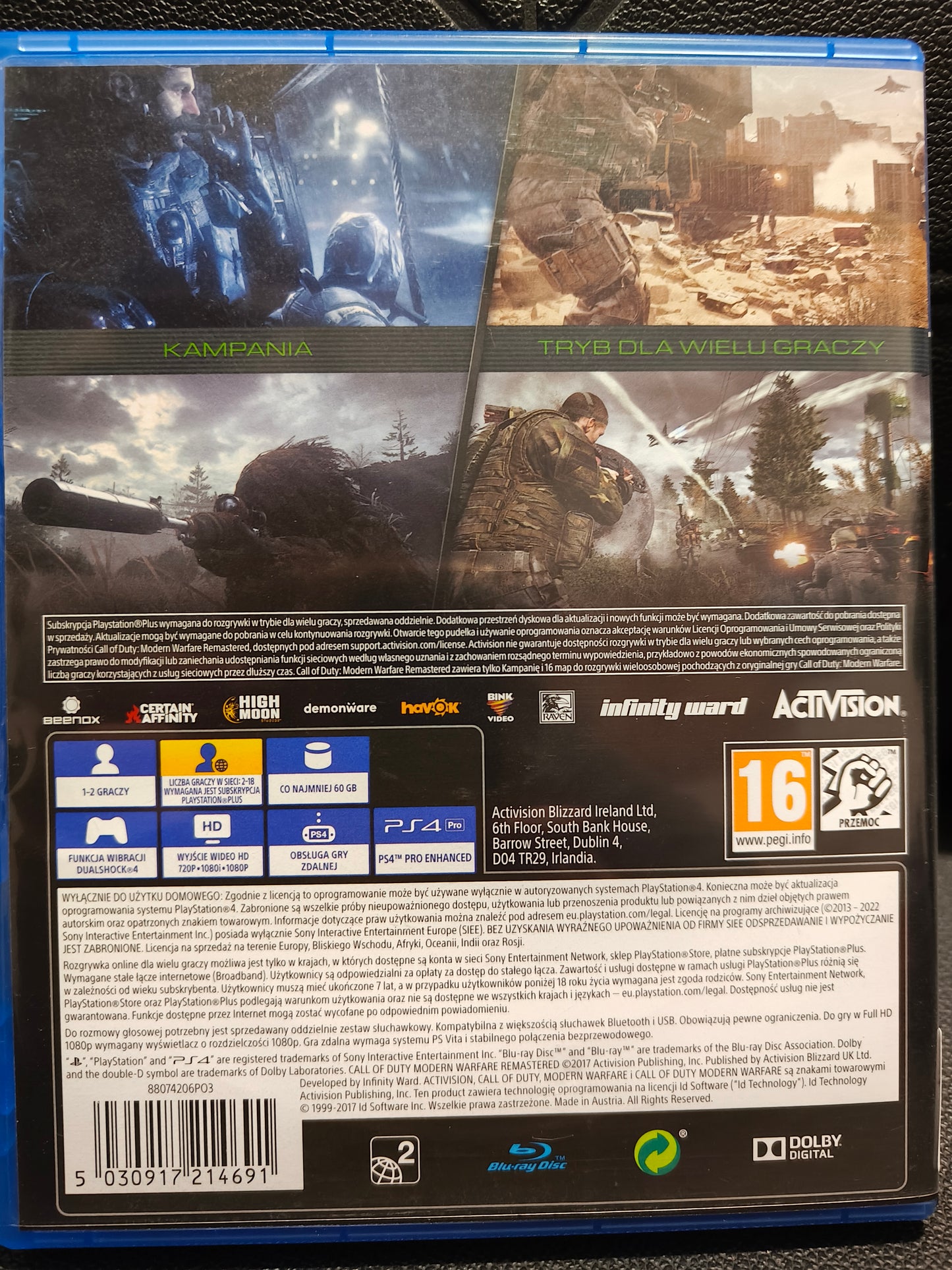 Call of duty modern warfare remastered ps4