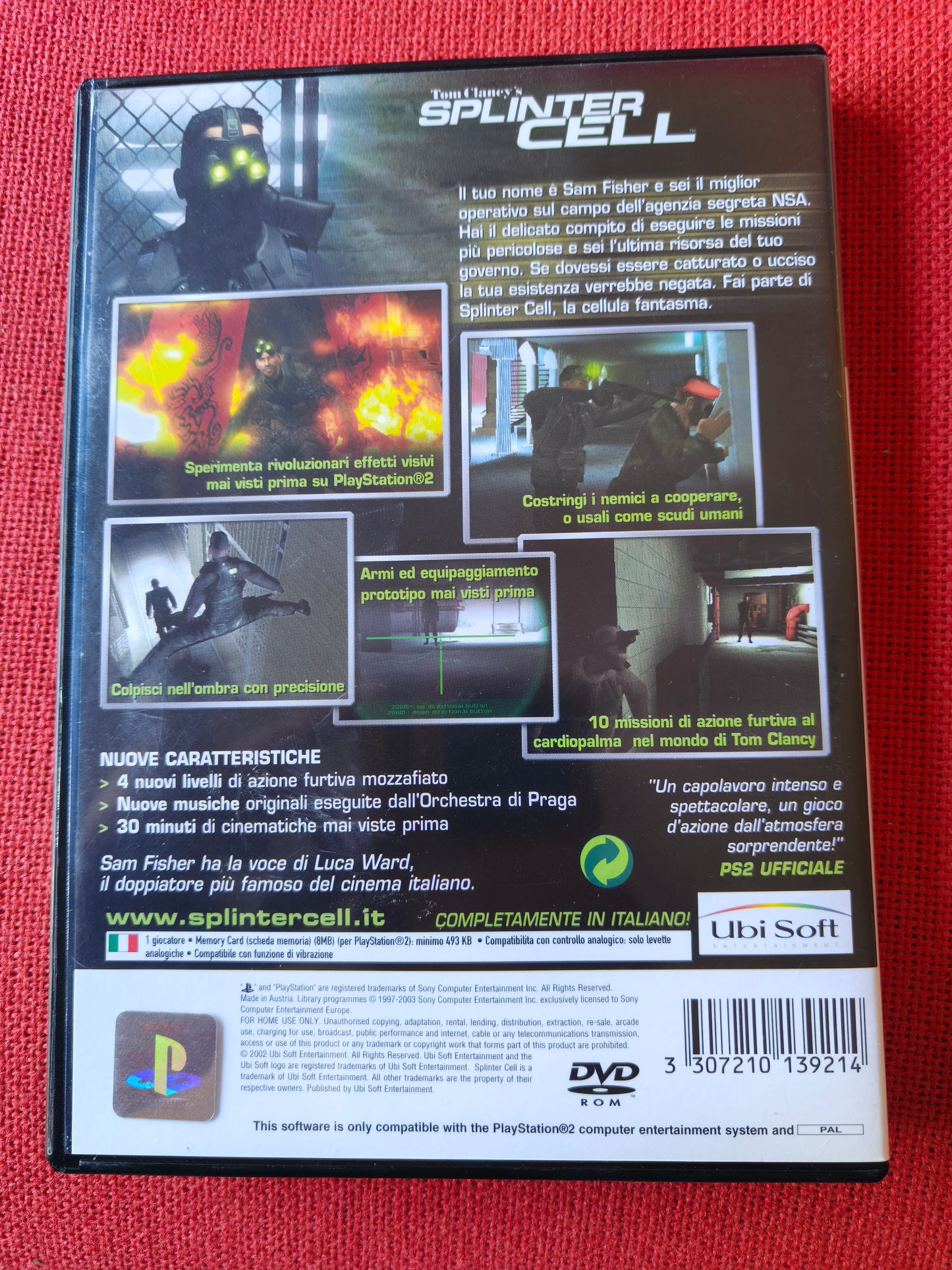 Tom clancy's Splinter Cell PAL ita ps2