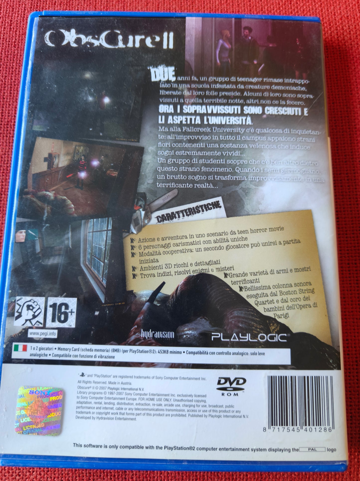 Obscure 2 ps2