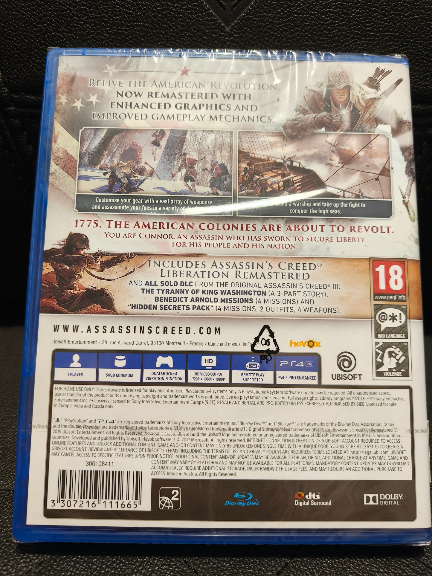 Assassin's Creed 3 remastered ps4 sealed