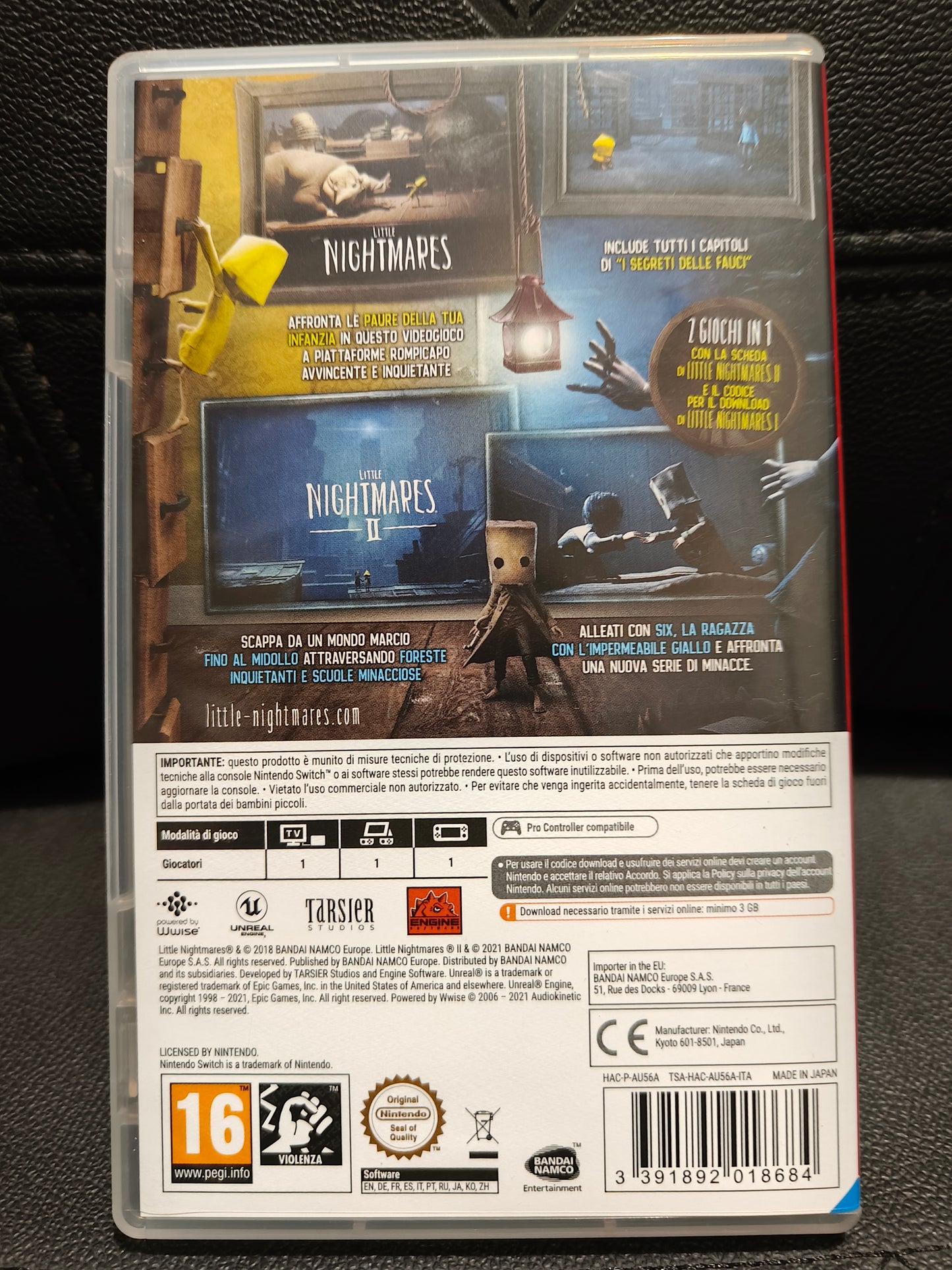 Little nightmares 1 e 2 switch