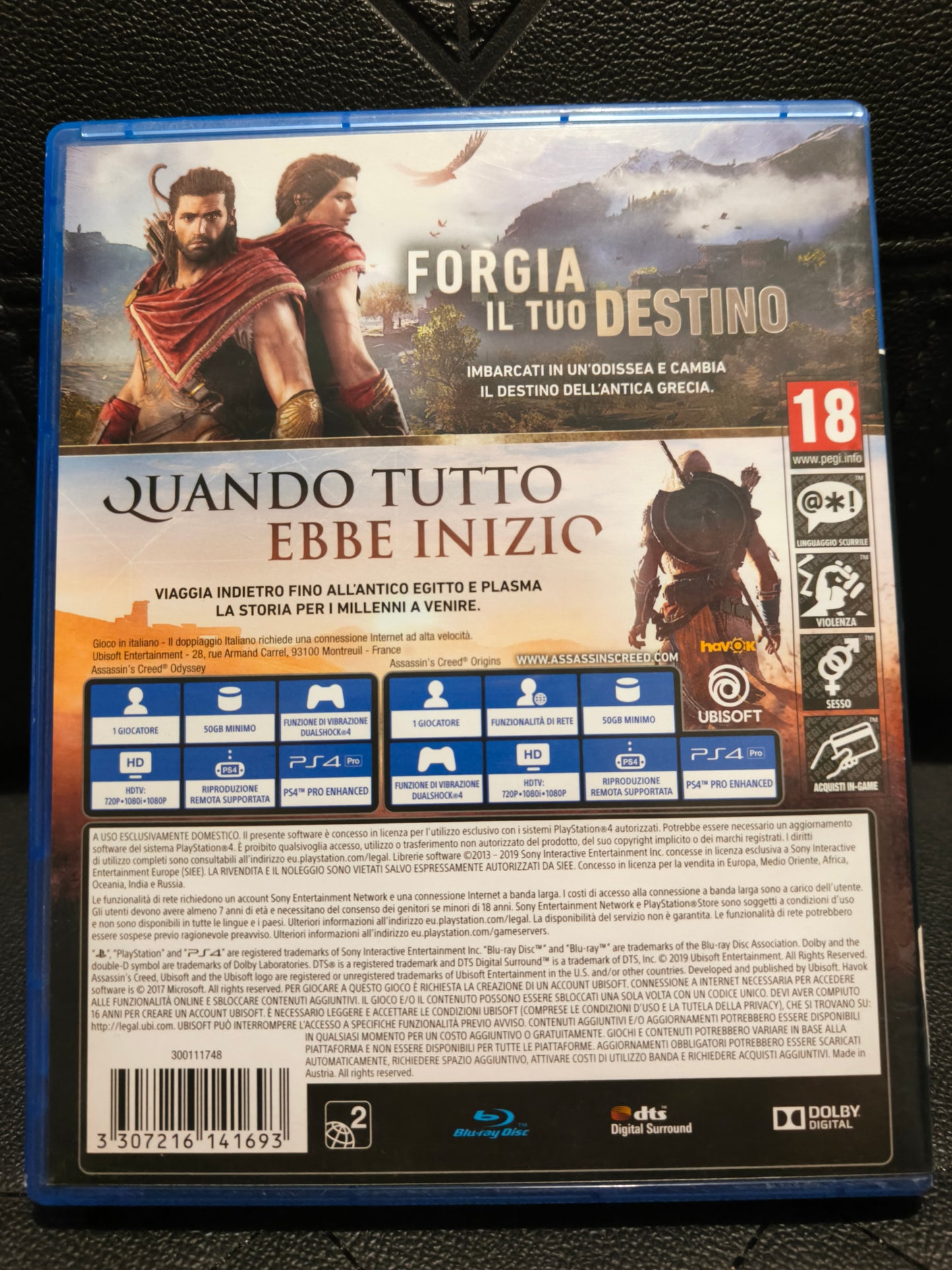 Assassin's Creed origins+ odyssey ps4
