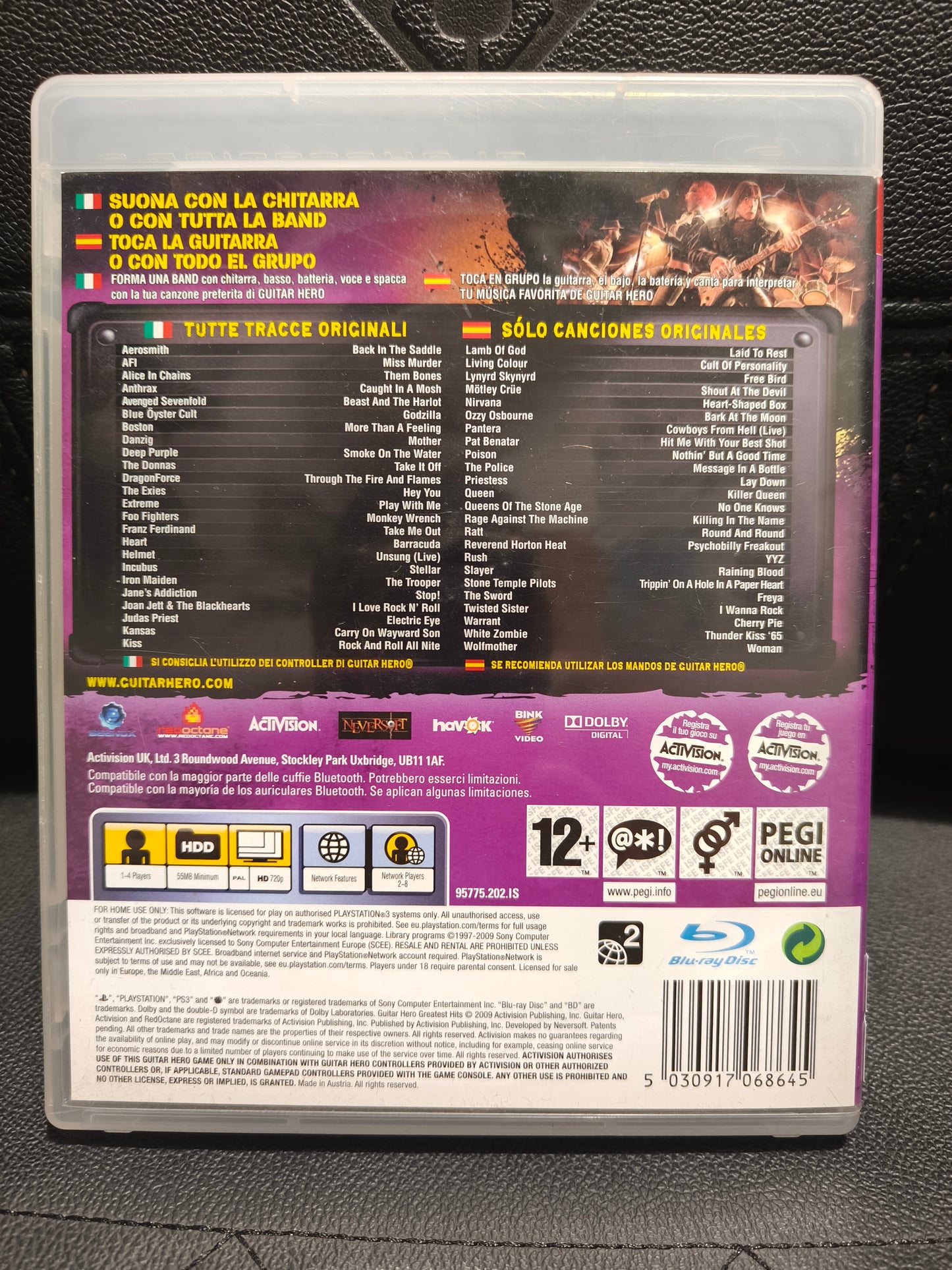 Guitar Hero greatest hits ps3