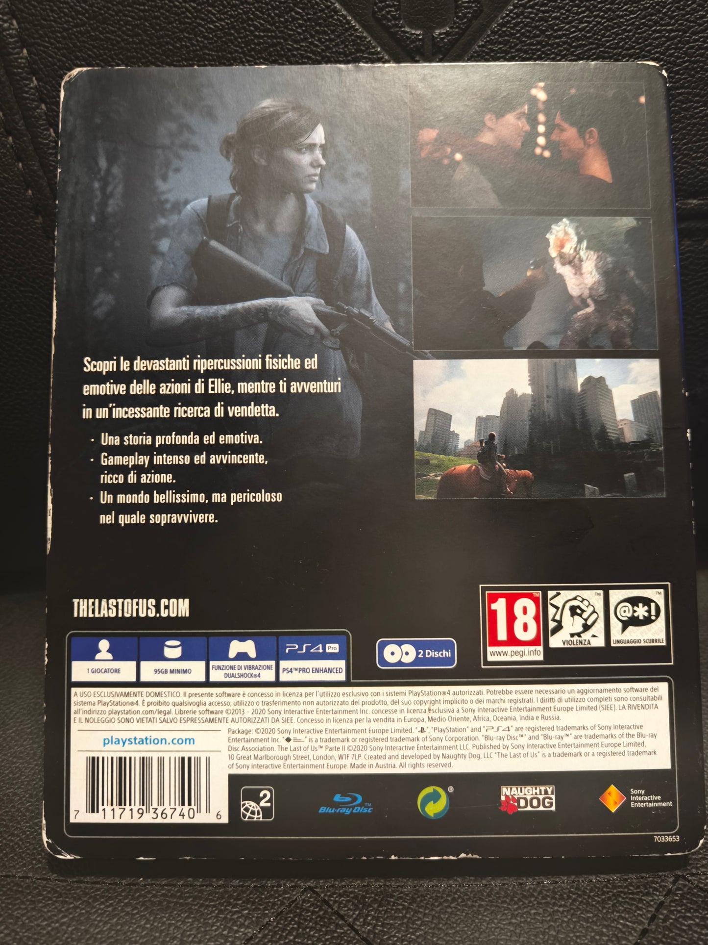 The last of us parte 2 limited edition steelbook ps4
