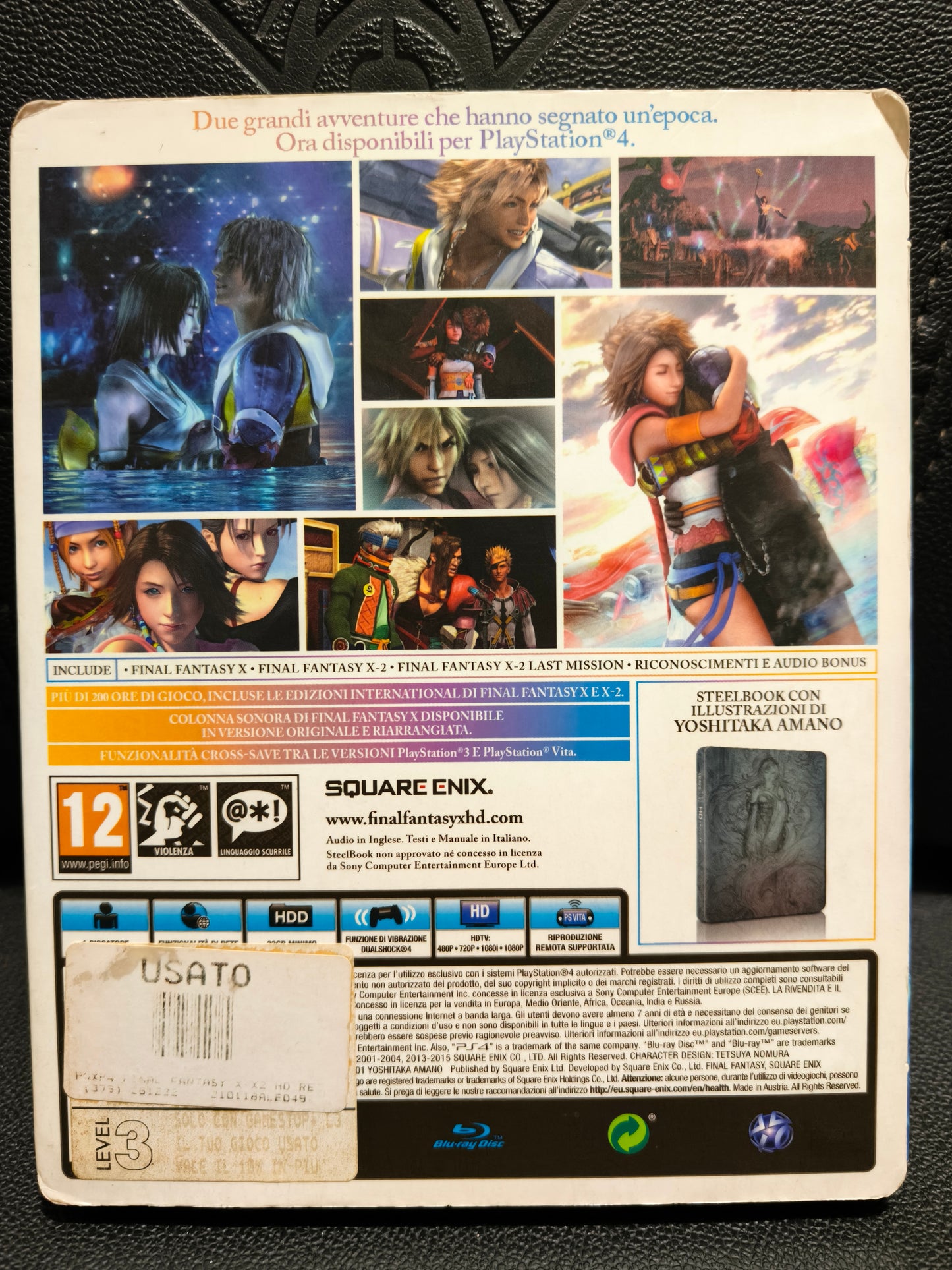 Final fantasy X/X-2 remastered limited edition steelbook ps4