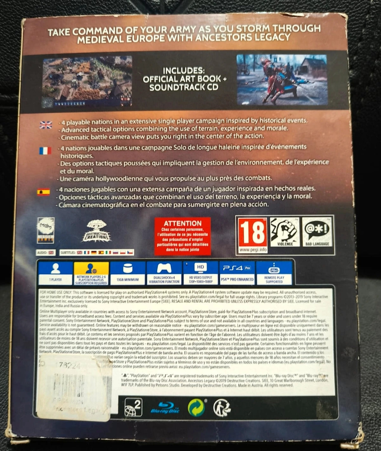 Ancestor's Legacy conqueror's edition ps4