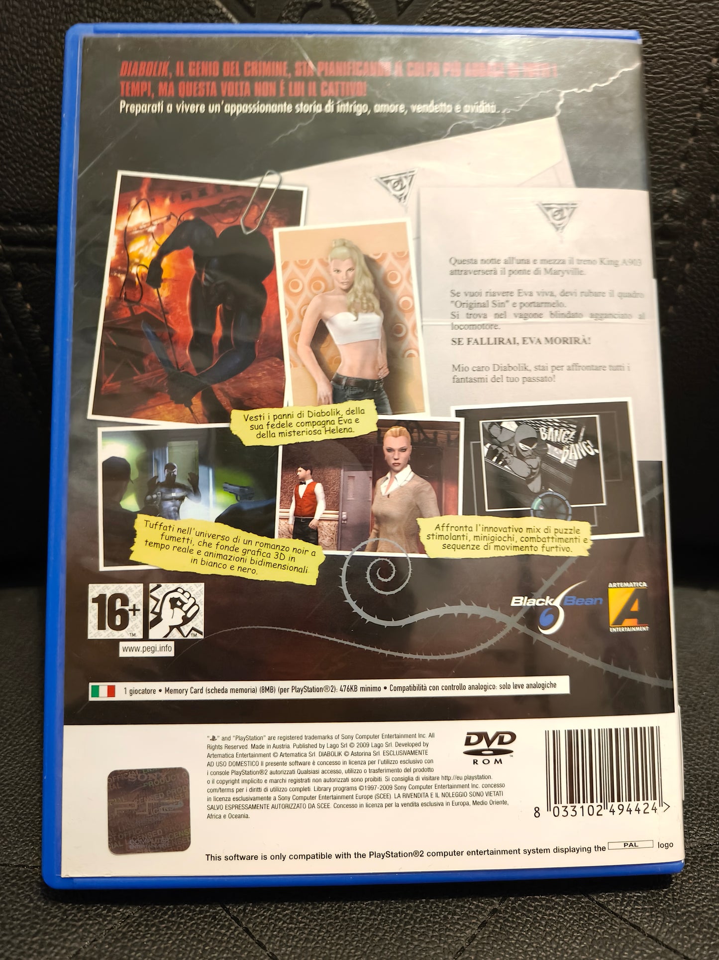 Diabolik the original sin ps2