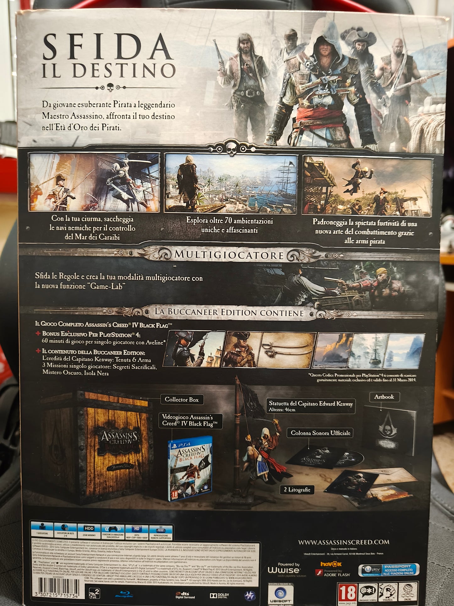 Assassin's Creed IV black flag collector's edition ps4