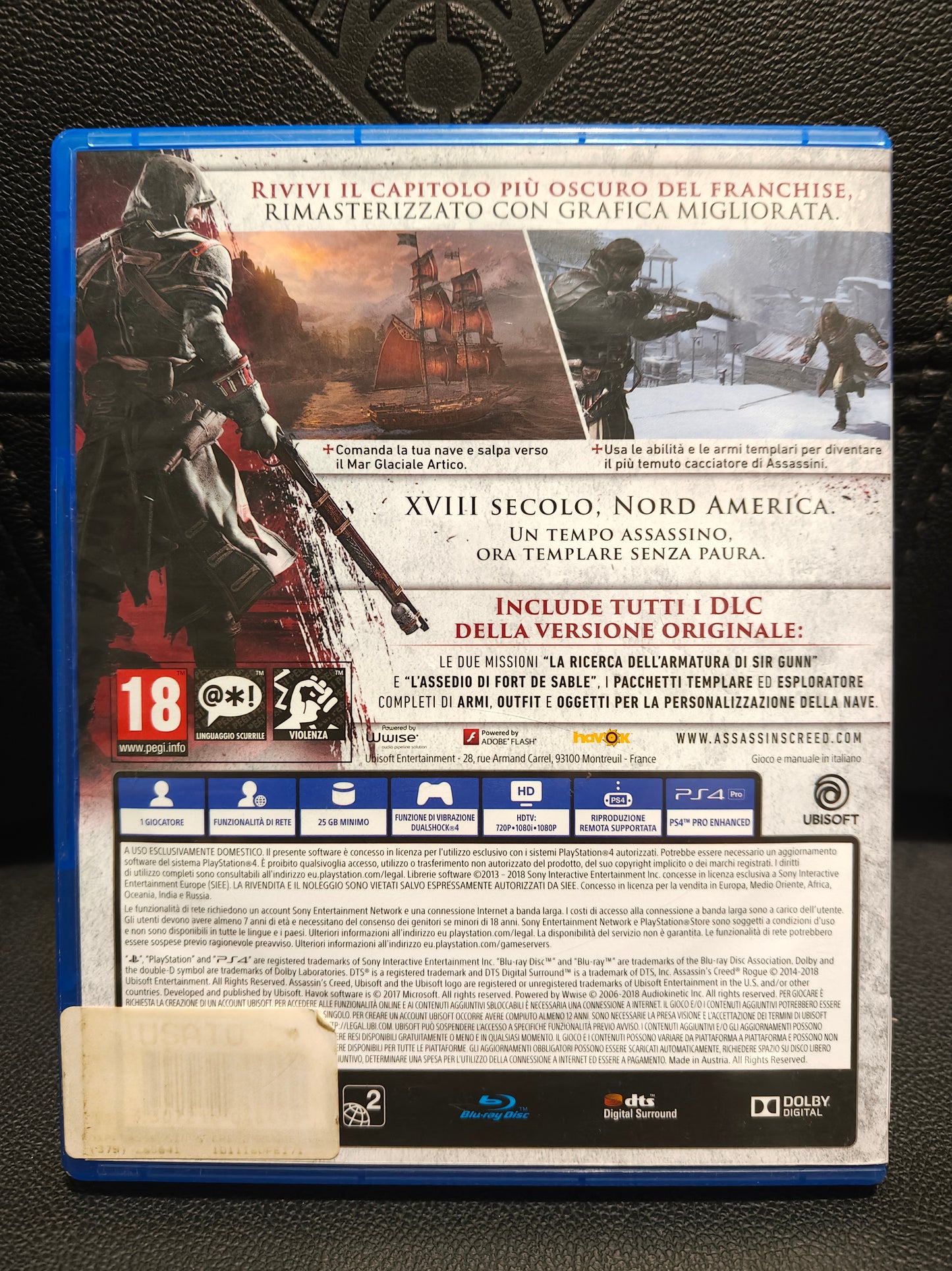 Assassin's Creed rogue remastered ps4