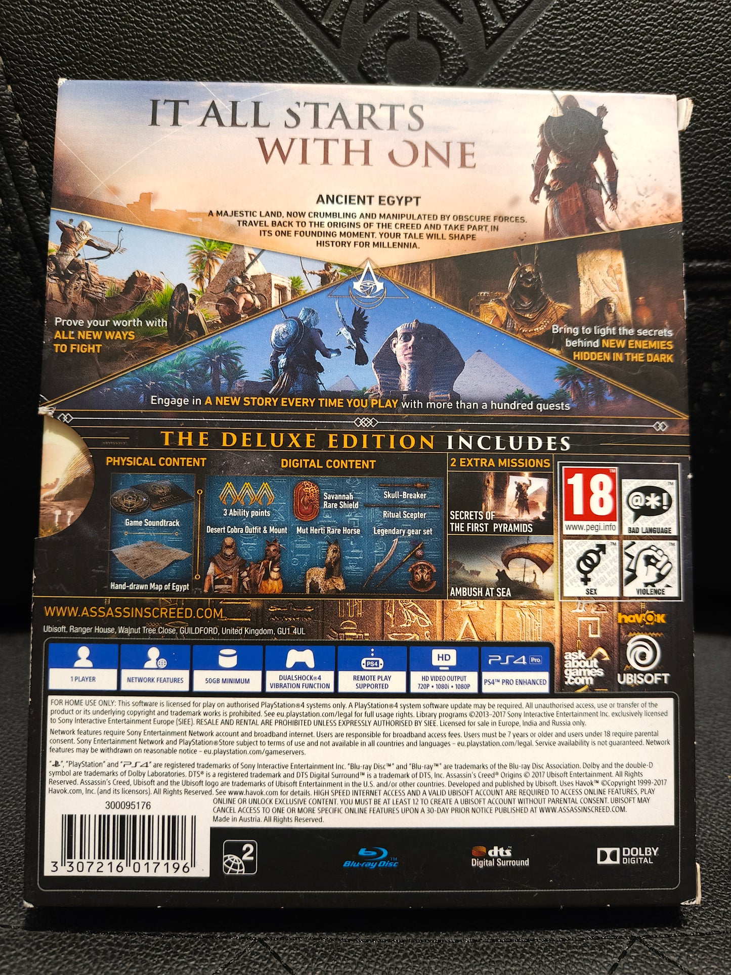 Assassin's Creed origins Deluxe edition ps4