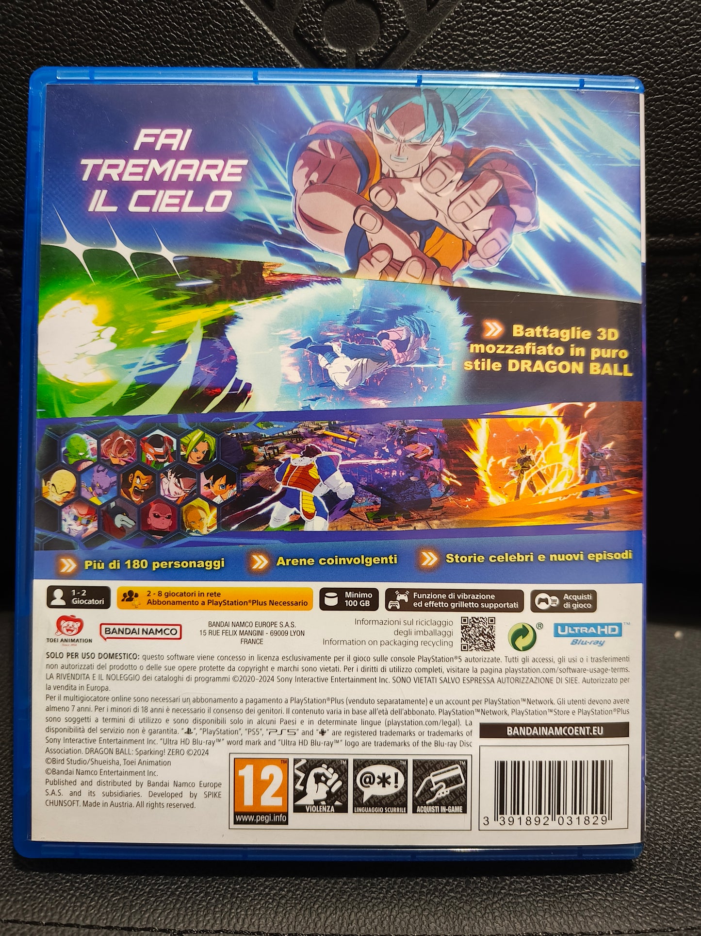 Dragon ball sparking zero ps5
