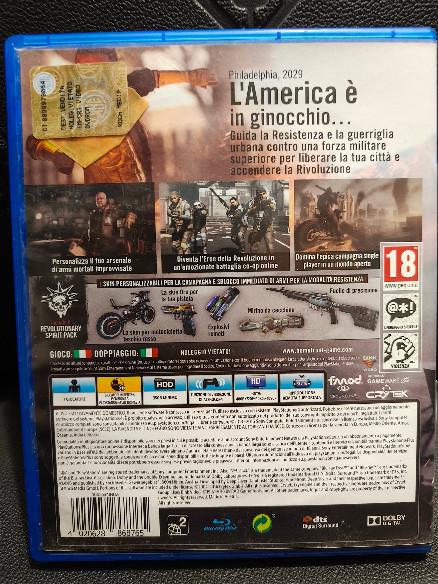 Homefront Revolution ps4