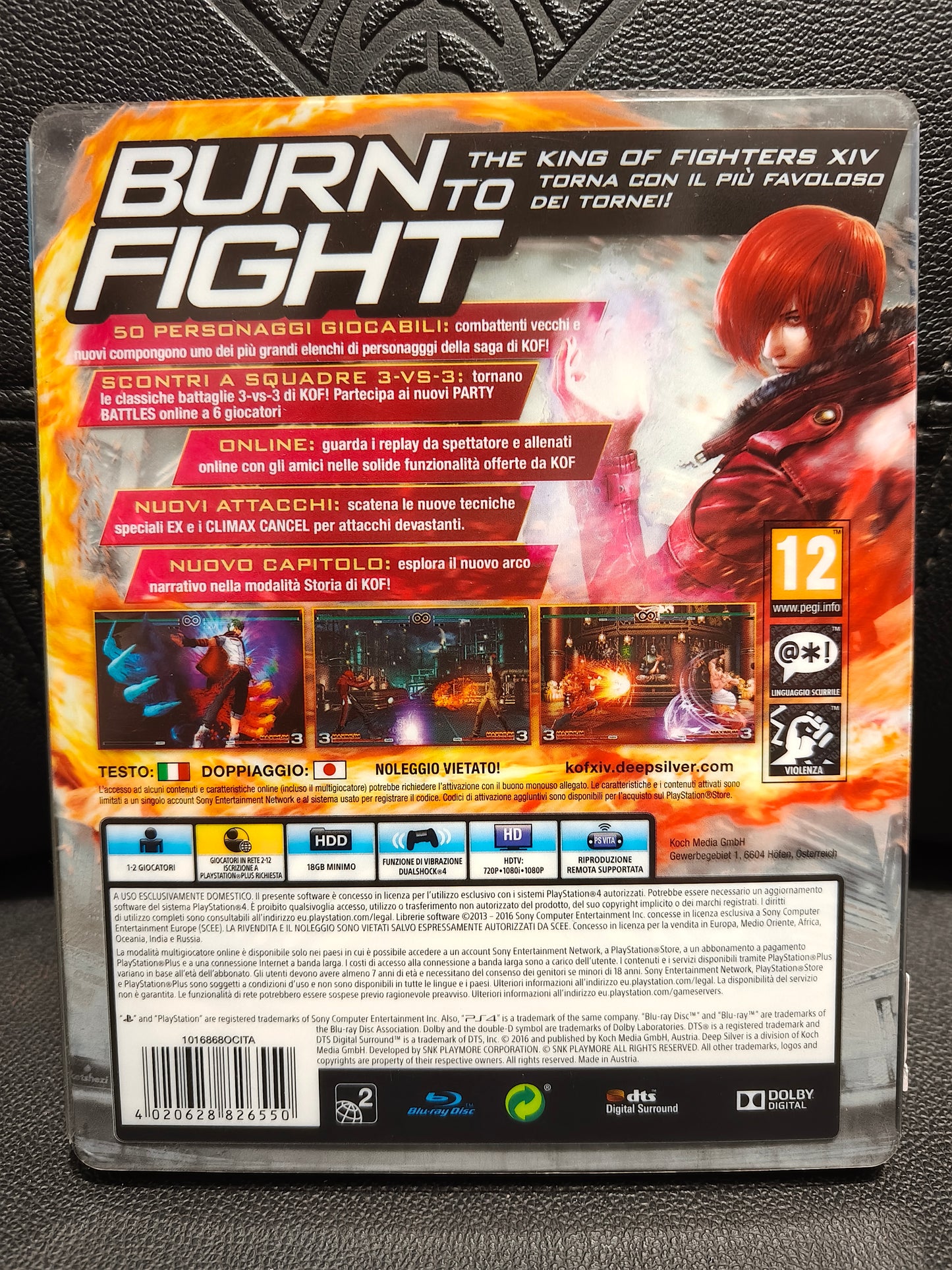 The king of fighters XIV ps4 steelbook edition