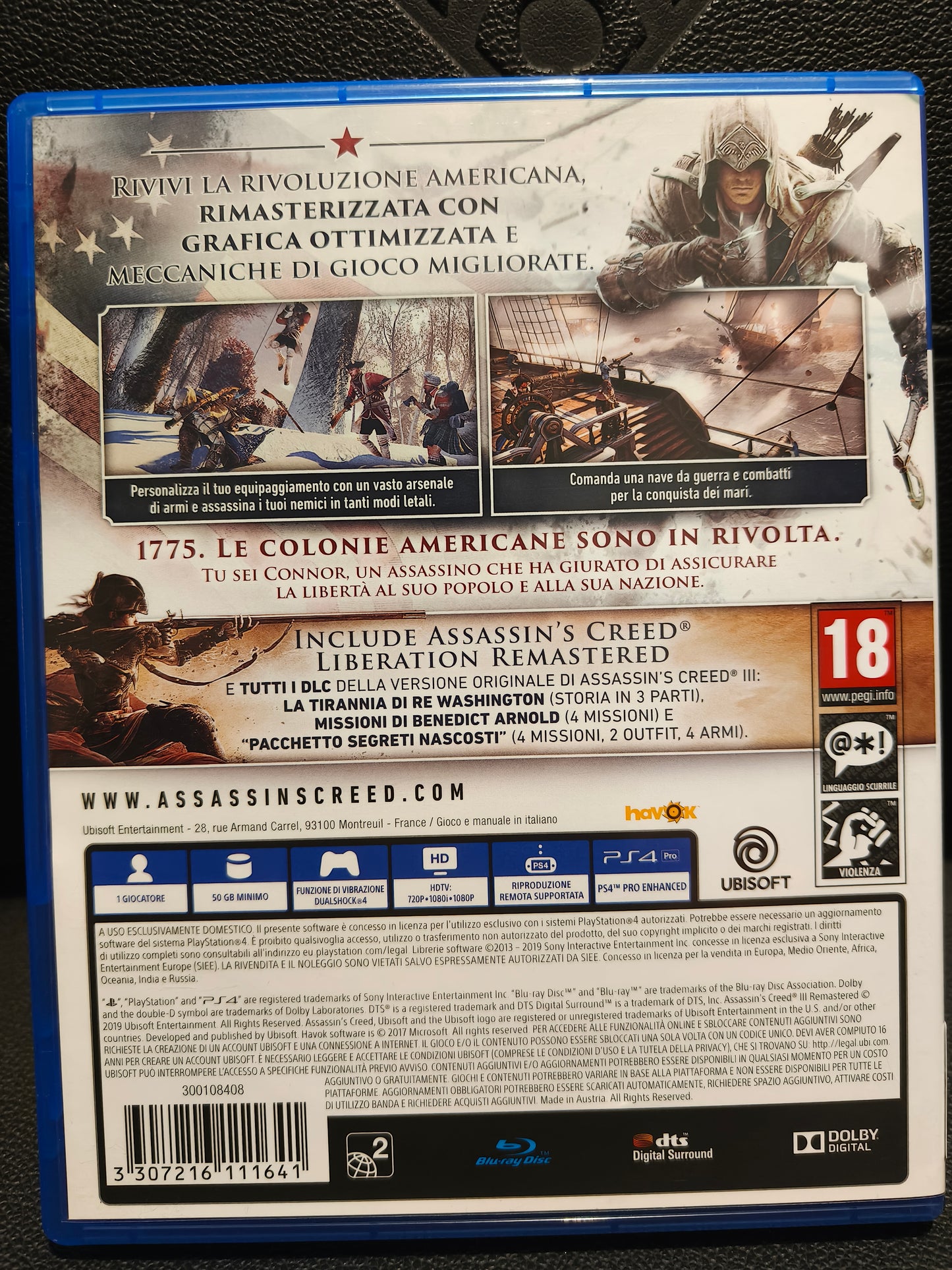 Assassin's Creed 3 remastered ps4