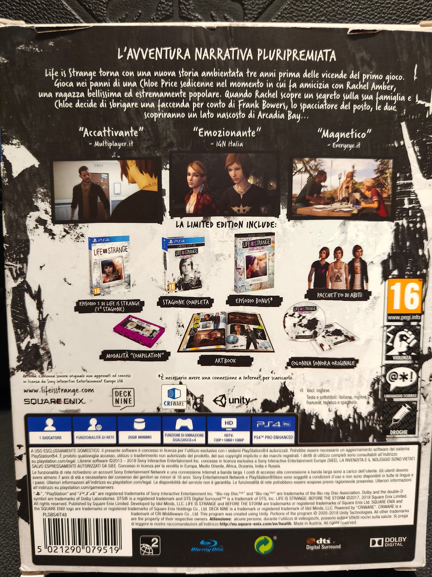 Life Is strange before the storm limited edition ps4