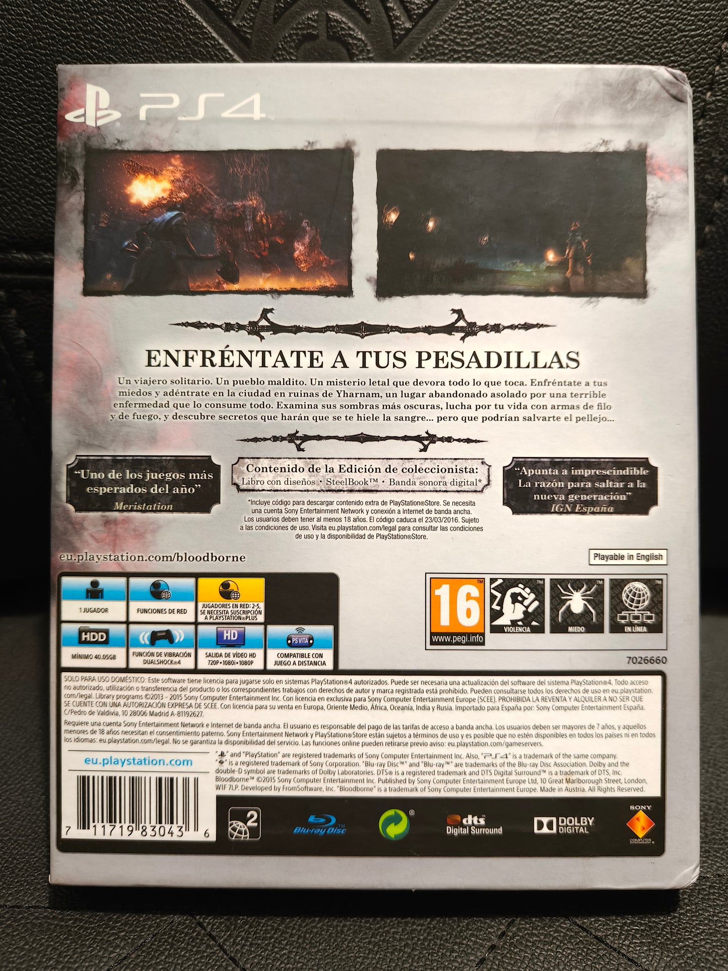 Bloodborne collector's edition ps4