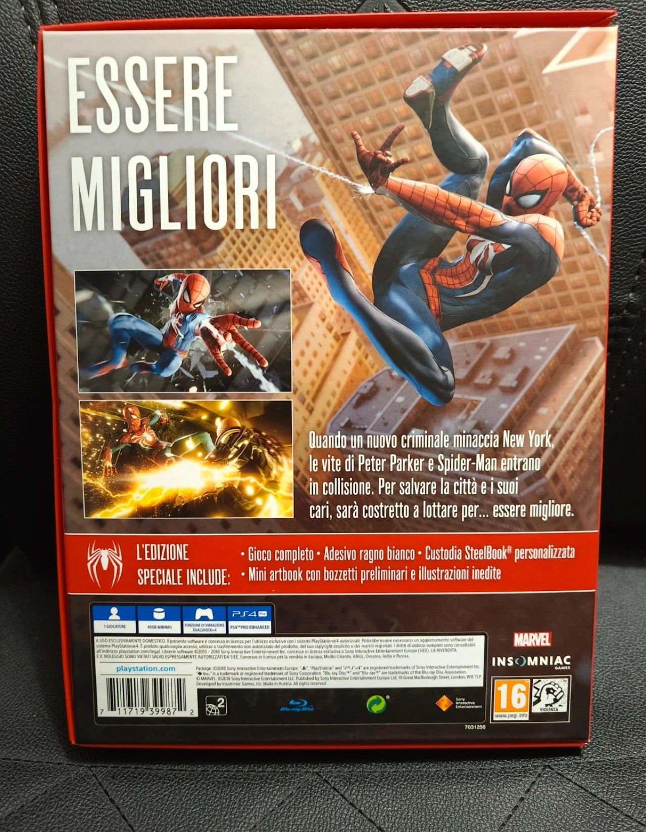 Spiderman ps4 edizione speciale