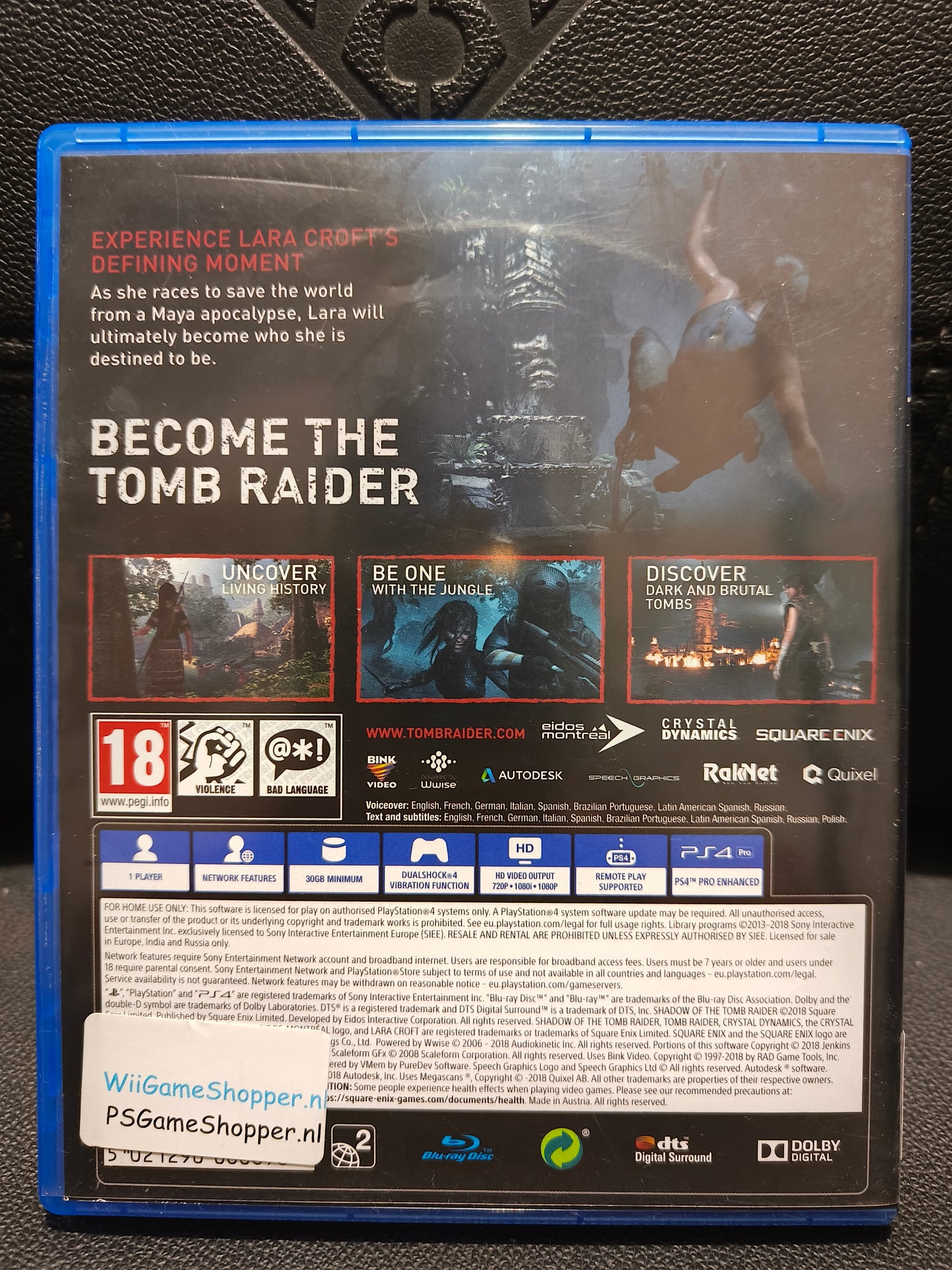 Shadow of the tomb raider ps4