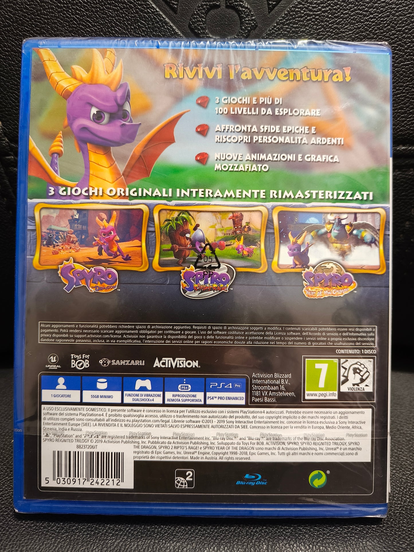 Spyro reignited Trilogy ps4 sealed