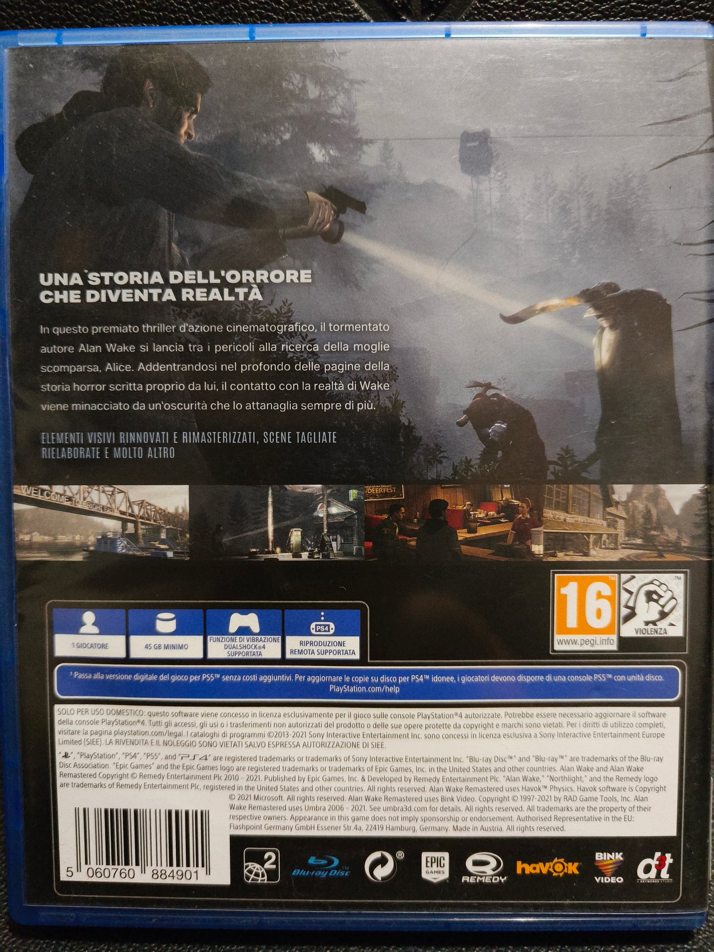Alan wake remastered ps4