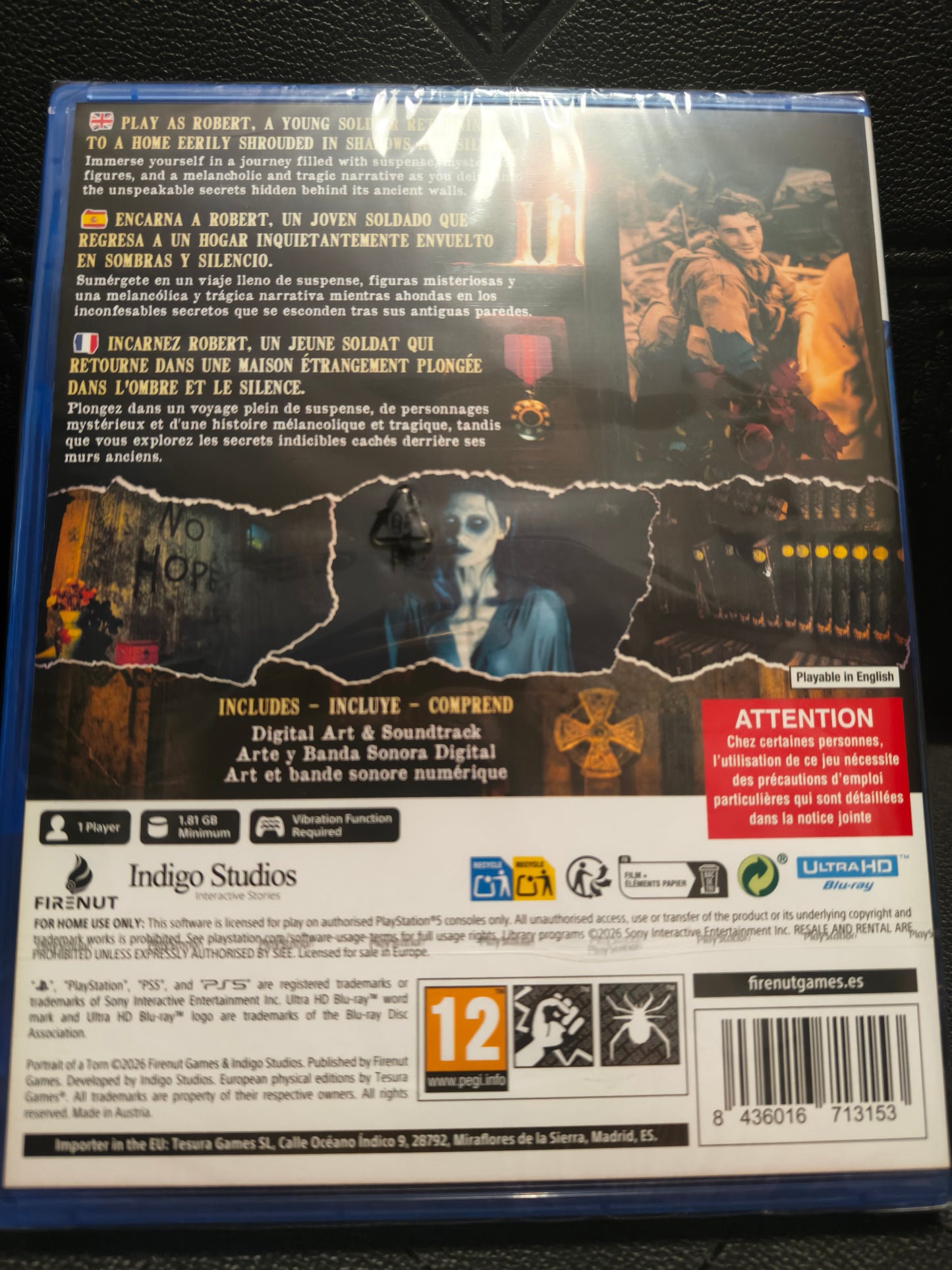 Portrait of a torn Deluxe edition ps5 sealed
