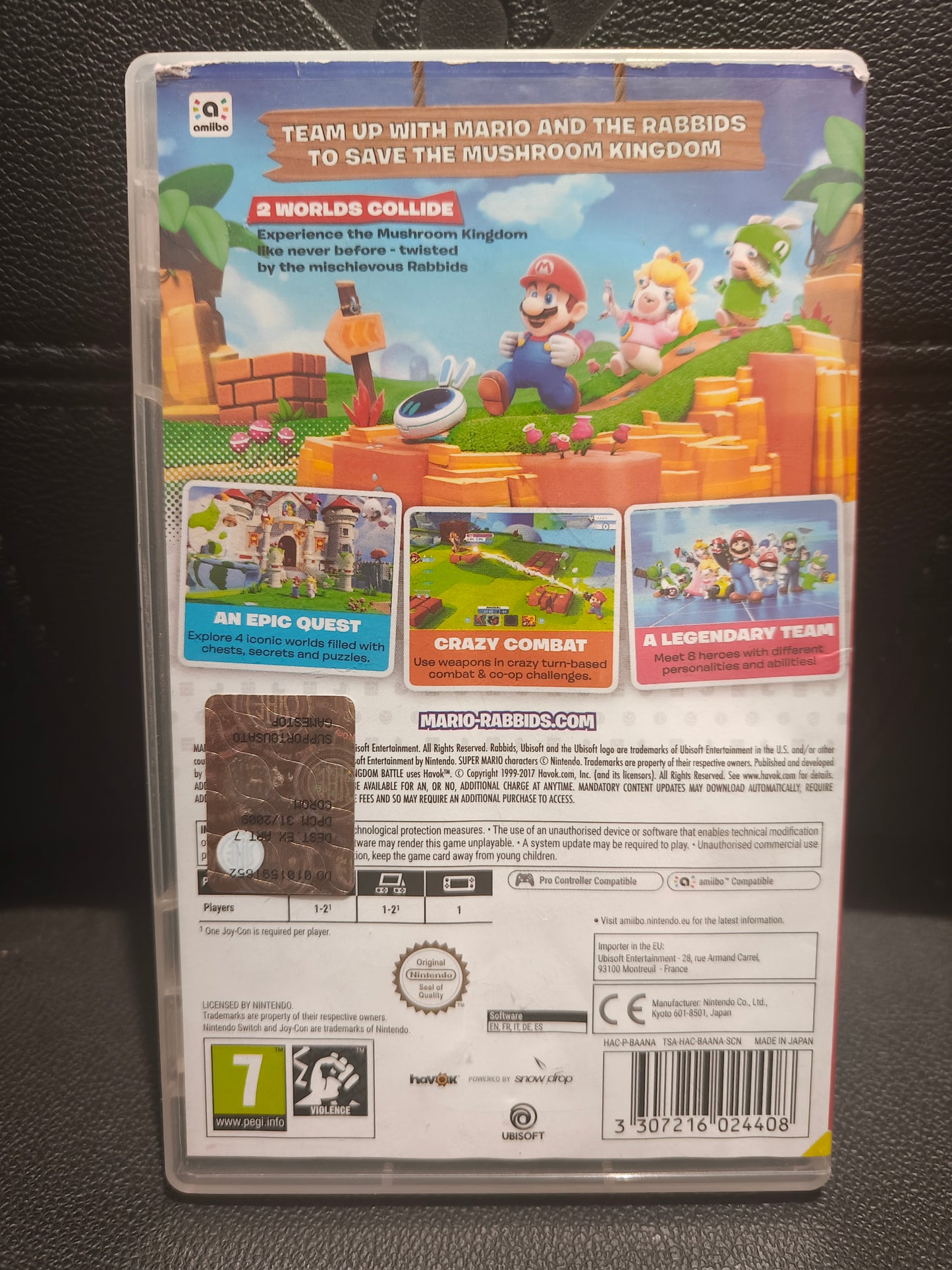 Mario + rabbids Kingdom Battle switch
