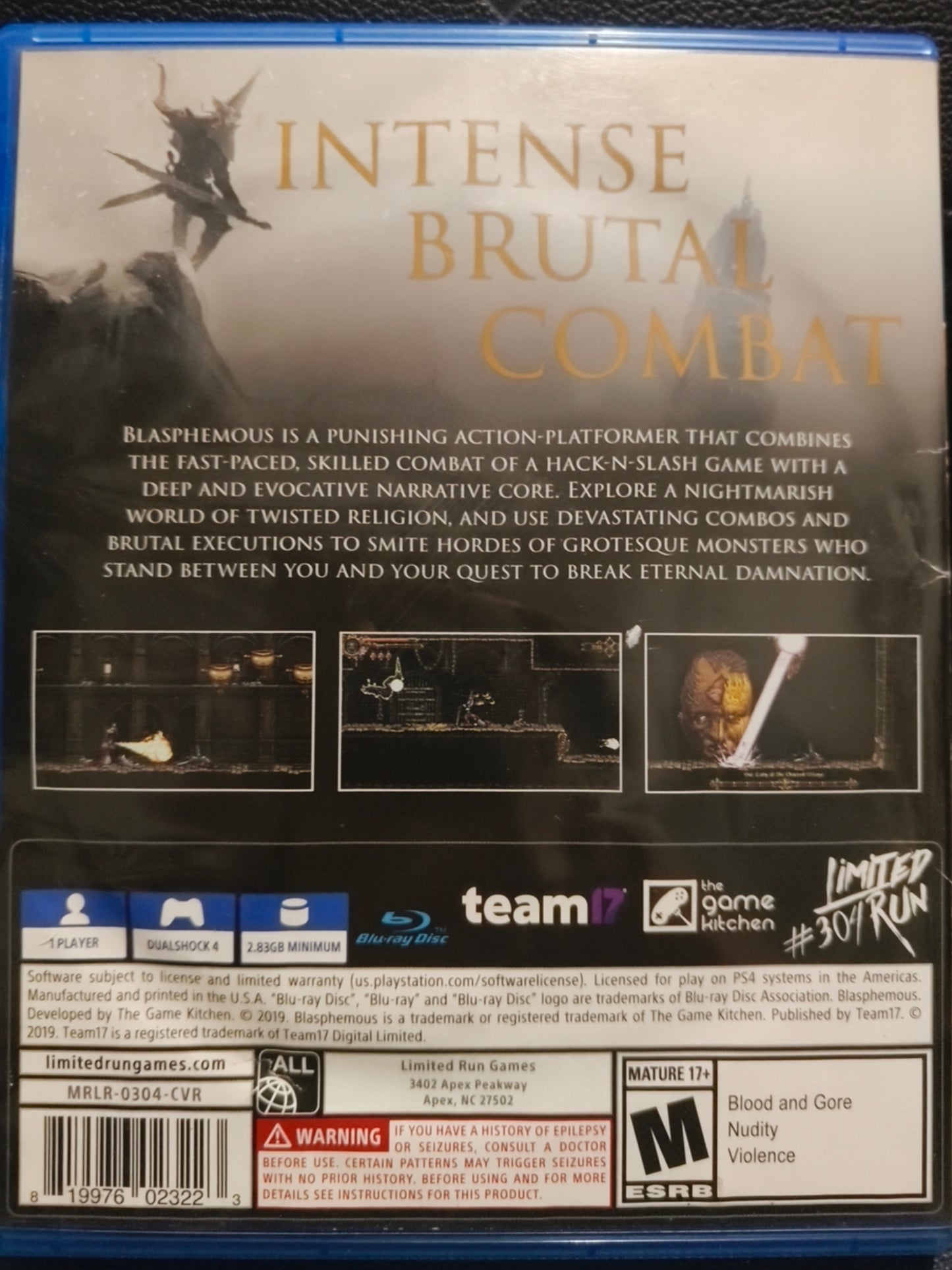 Blasphemous ps4 by limited run games