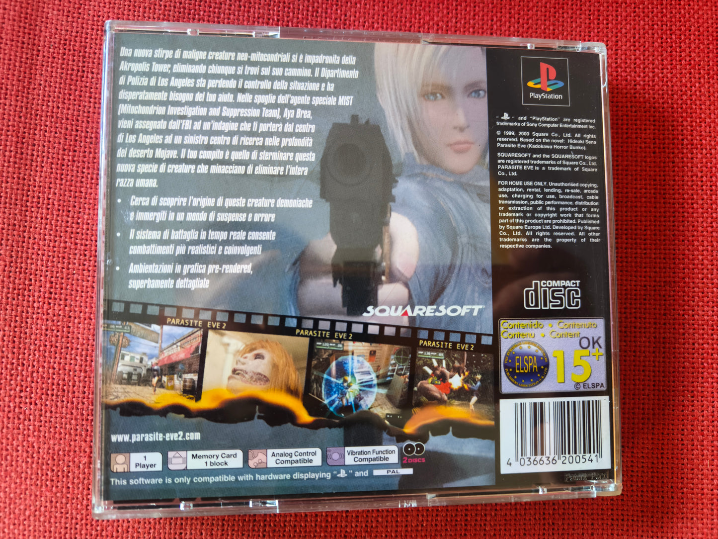 Parasite Eve 2 ps1 🇮🇹