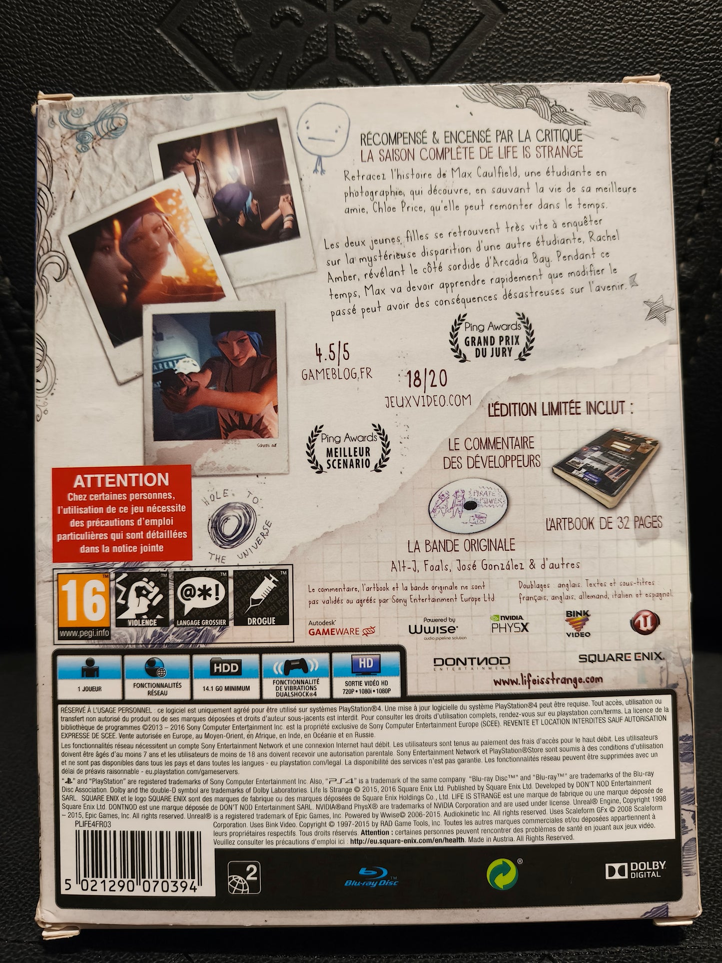 Life Is strange limited edition ps4