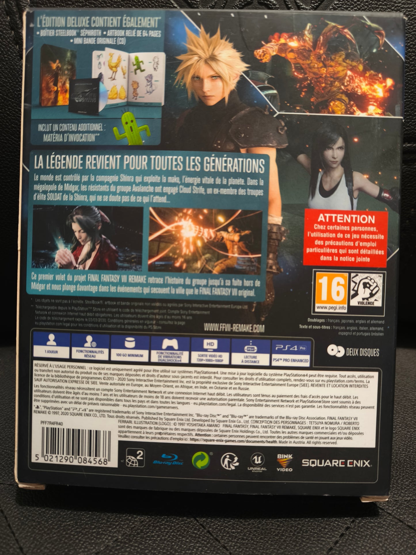 Final fantasy VII Deluxe edition ps4