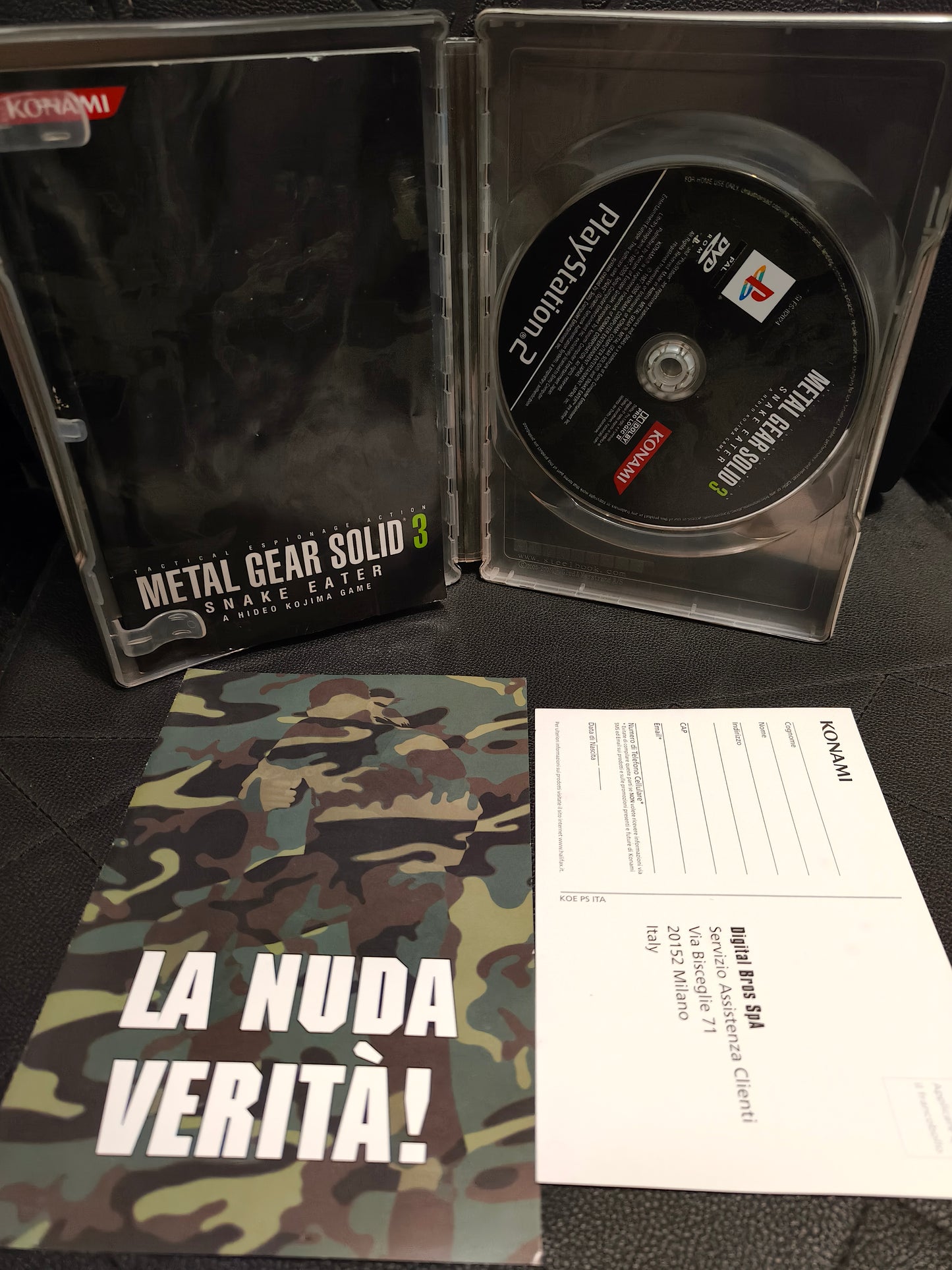 Metal Gear solid 3 Snake eater ps2 limited edition steelbook