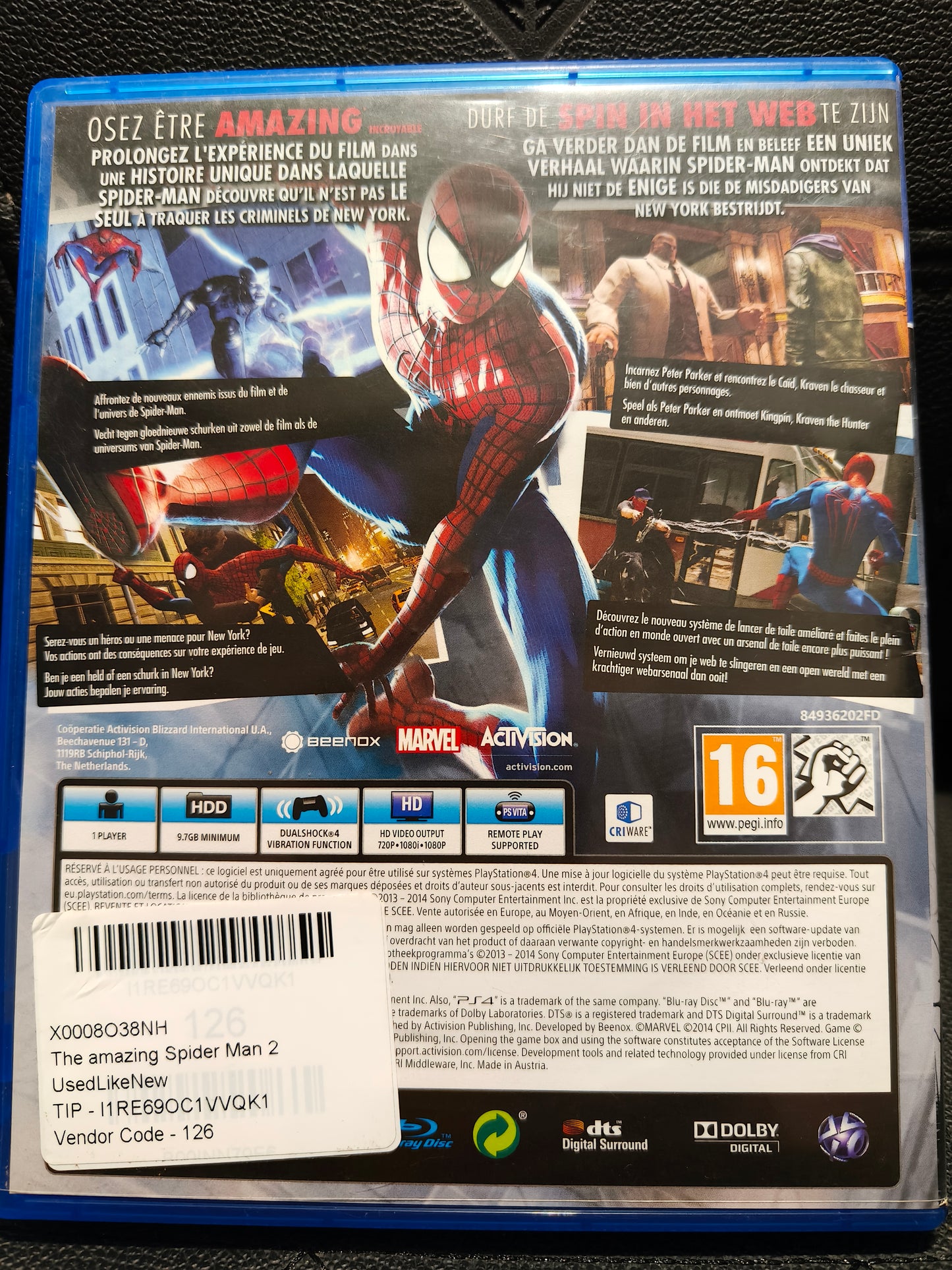 The Amazing spiderman 2 ps4