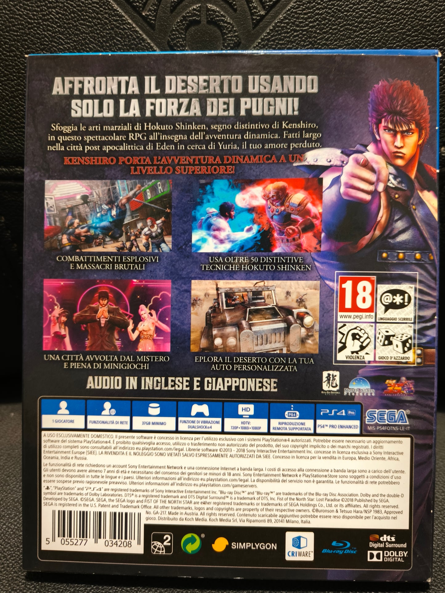 Fist of the North star Lost paradise limited edition ps4