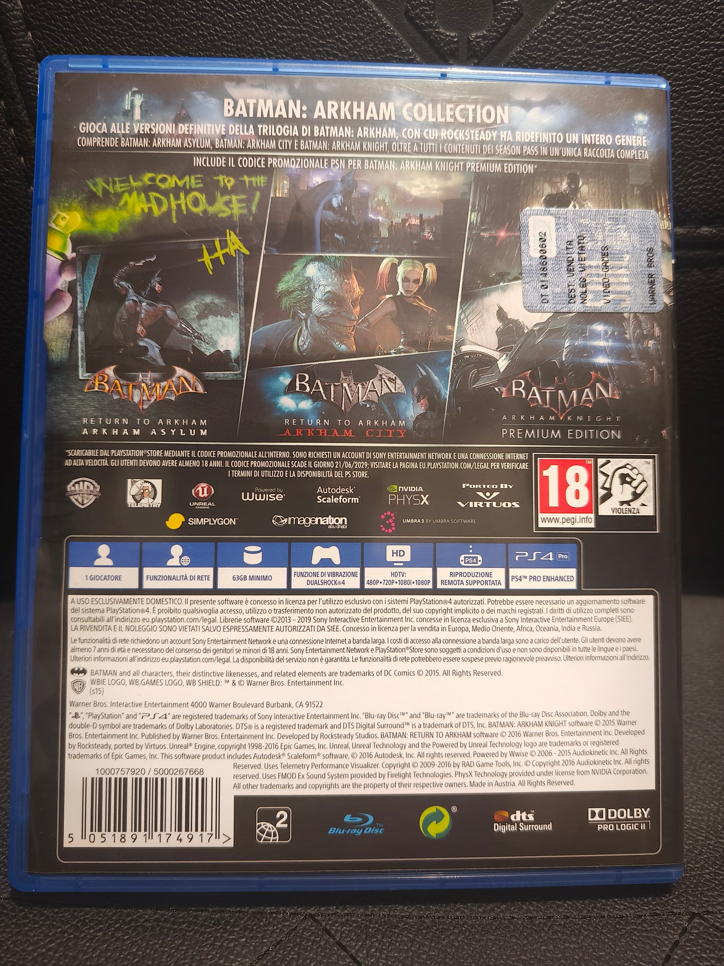 Batman Arkham collection ps4