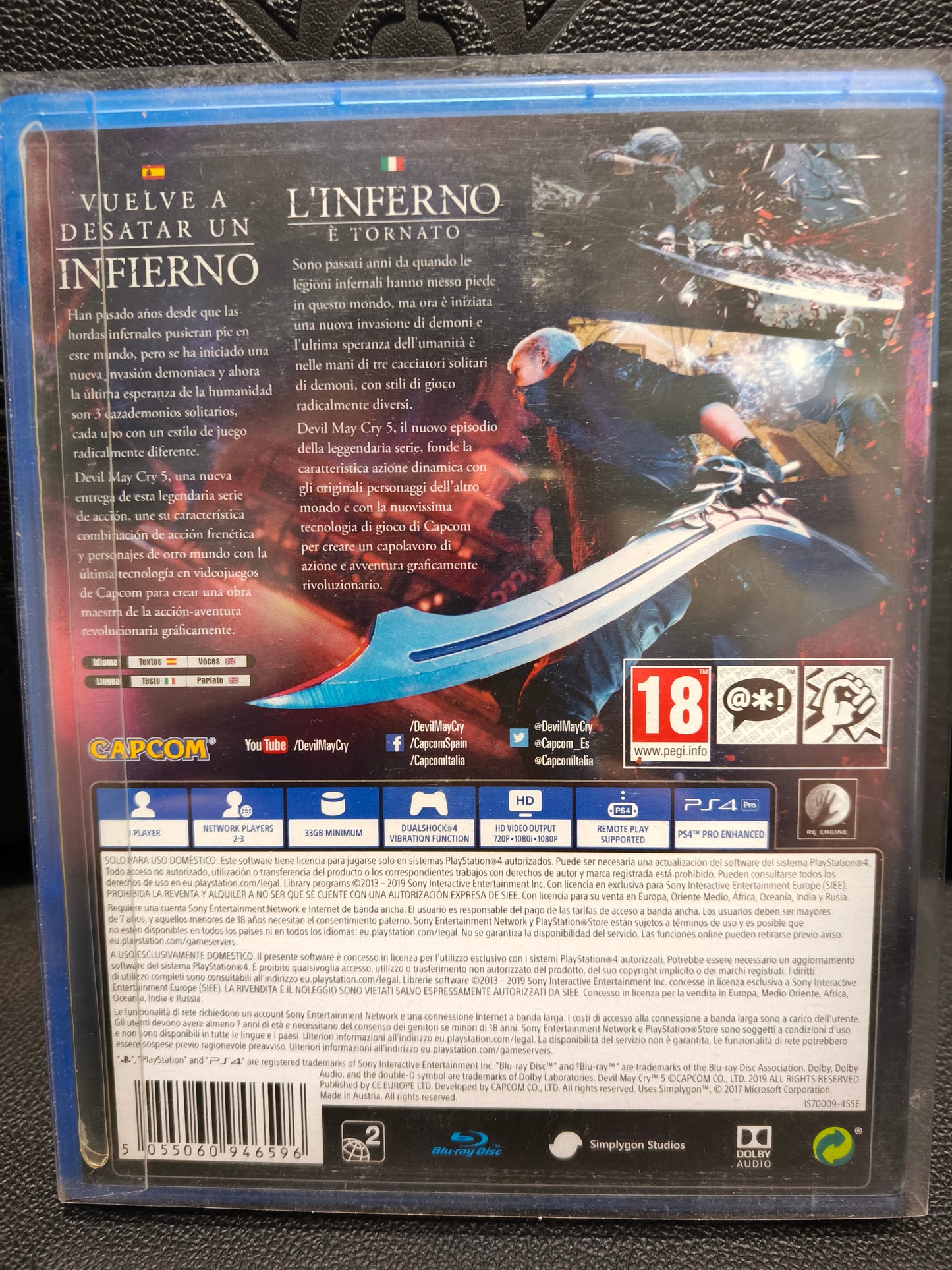 Devil May cry 5 lenticular edition ps4