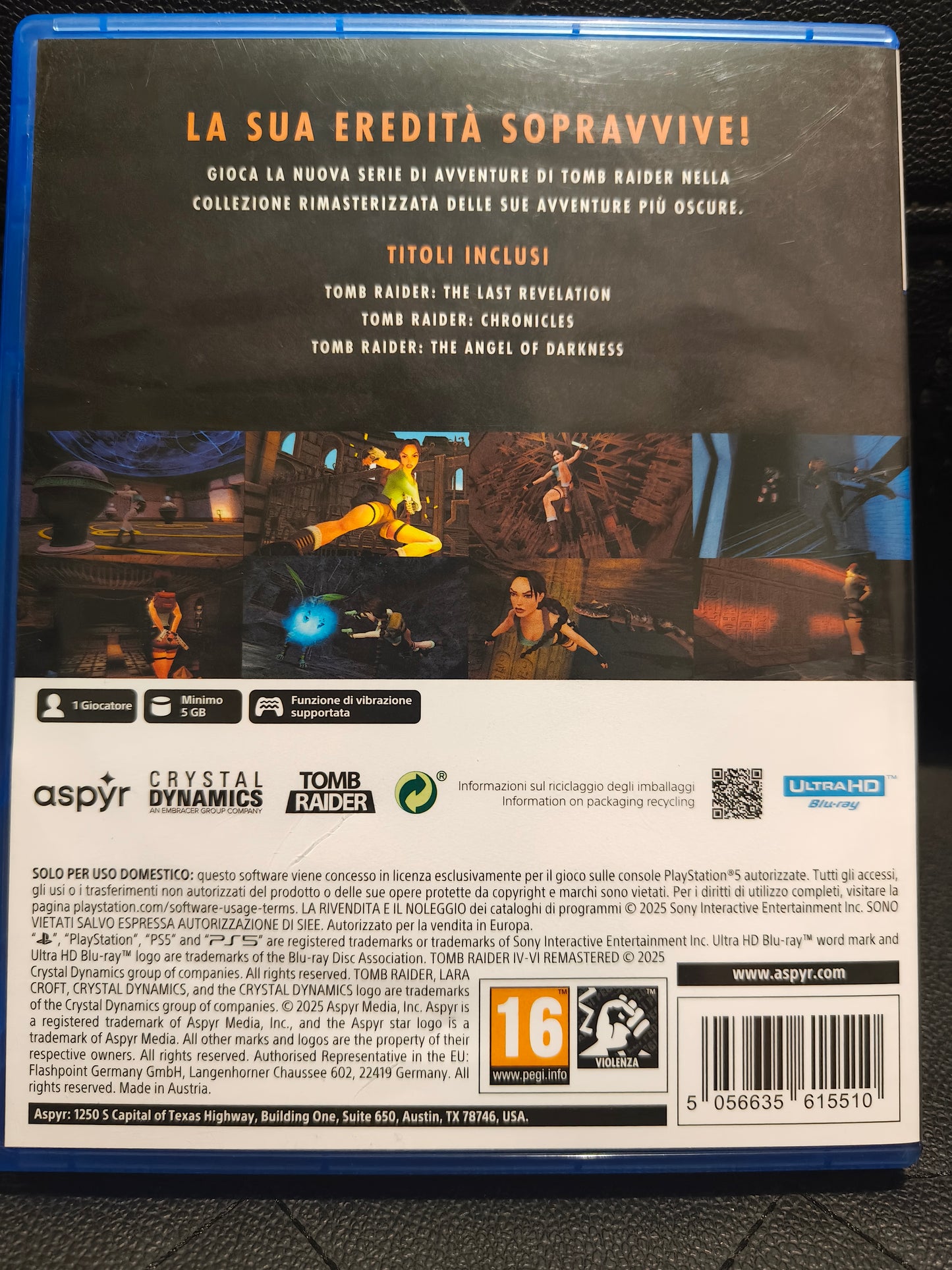 Tomb raider IV-VI remastered ps5