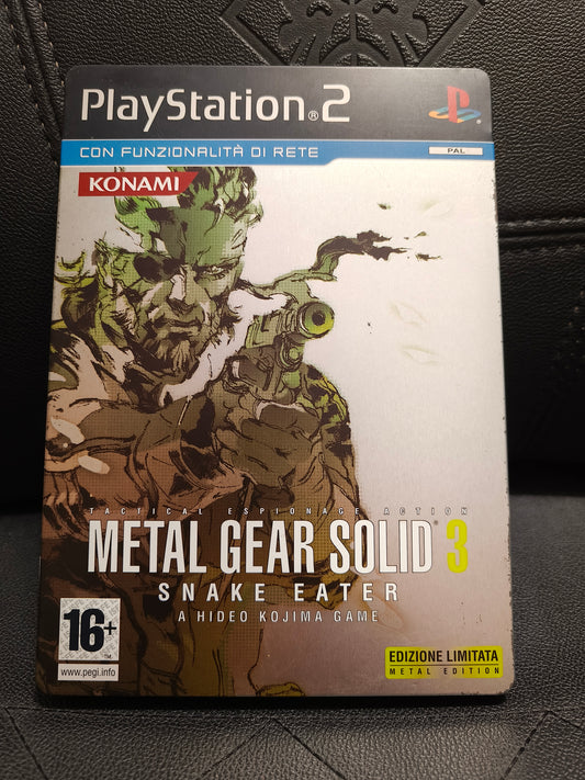 Metal Gear solid 3 Snake eater ps2 limited edition steelbook
