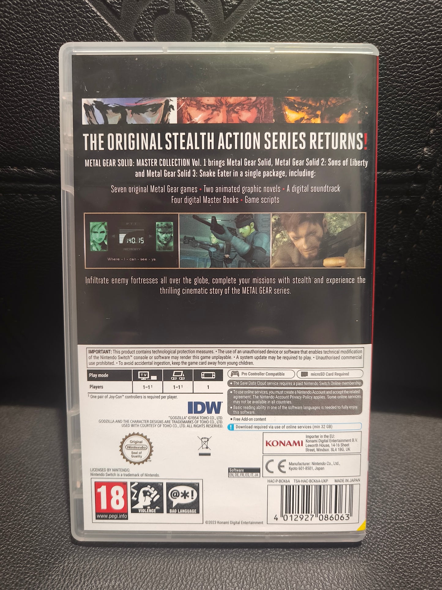 Metal Gear solid master collection switch
