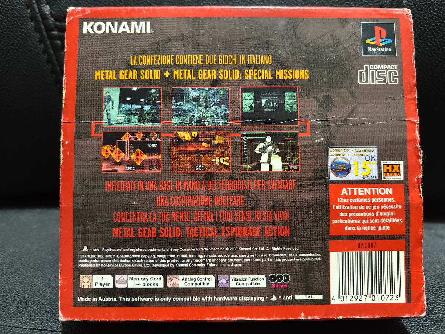 Metal Gear solid ps1 edizione speciale a tiratura limitata