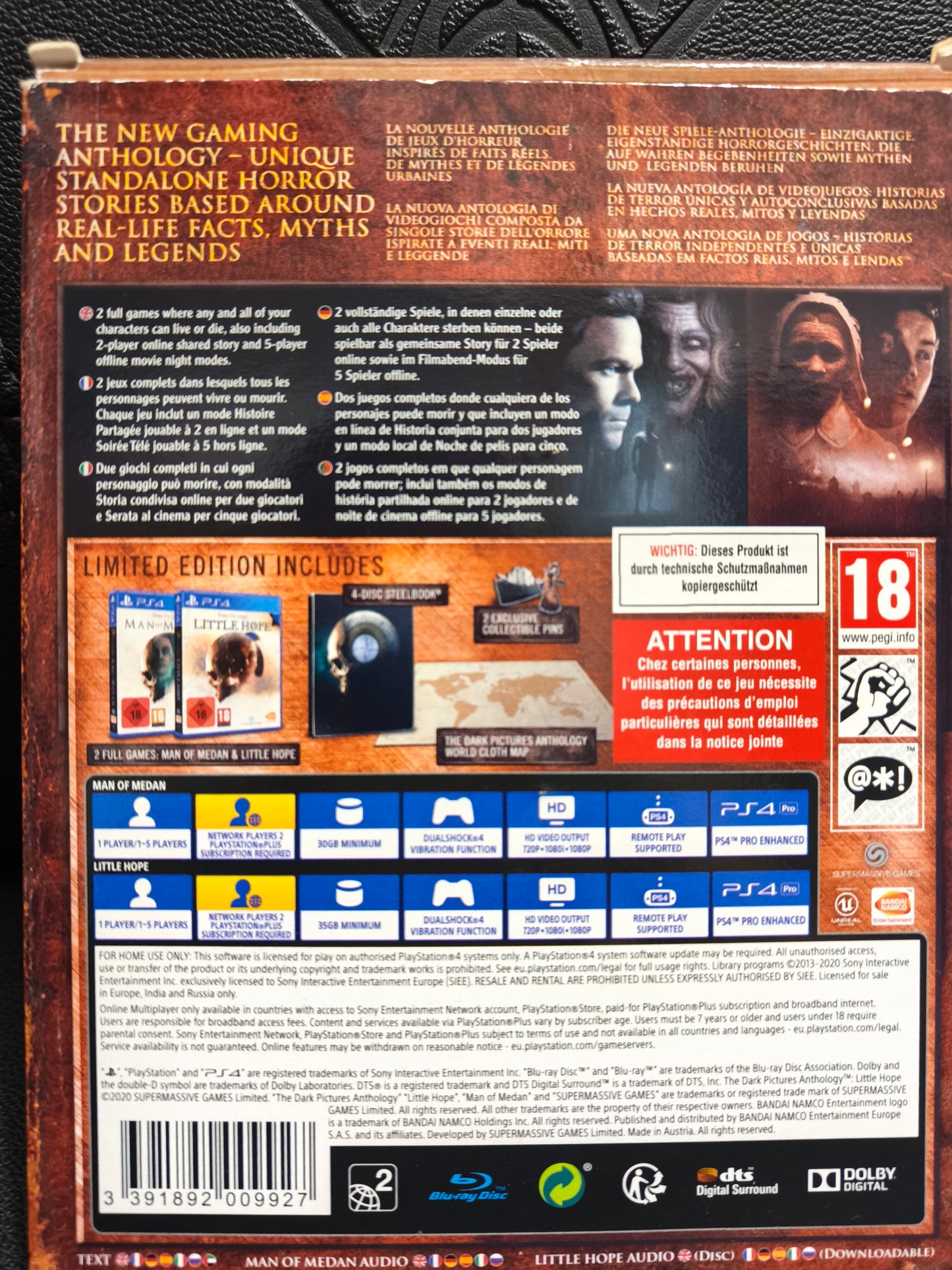 The dark pictures anthology volume 1 ps4