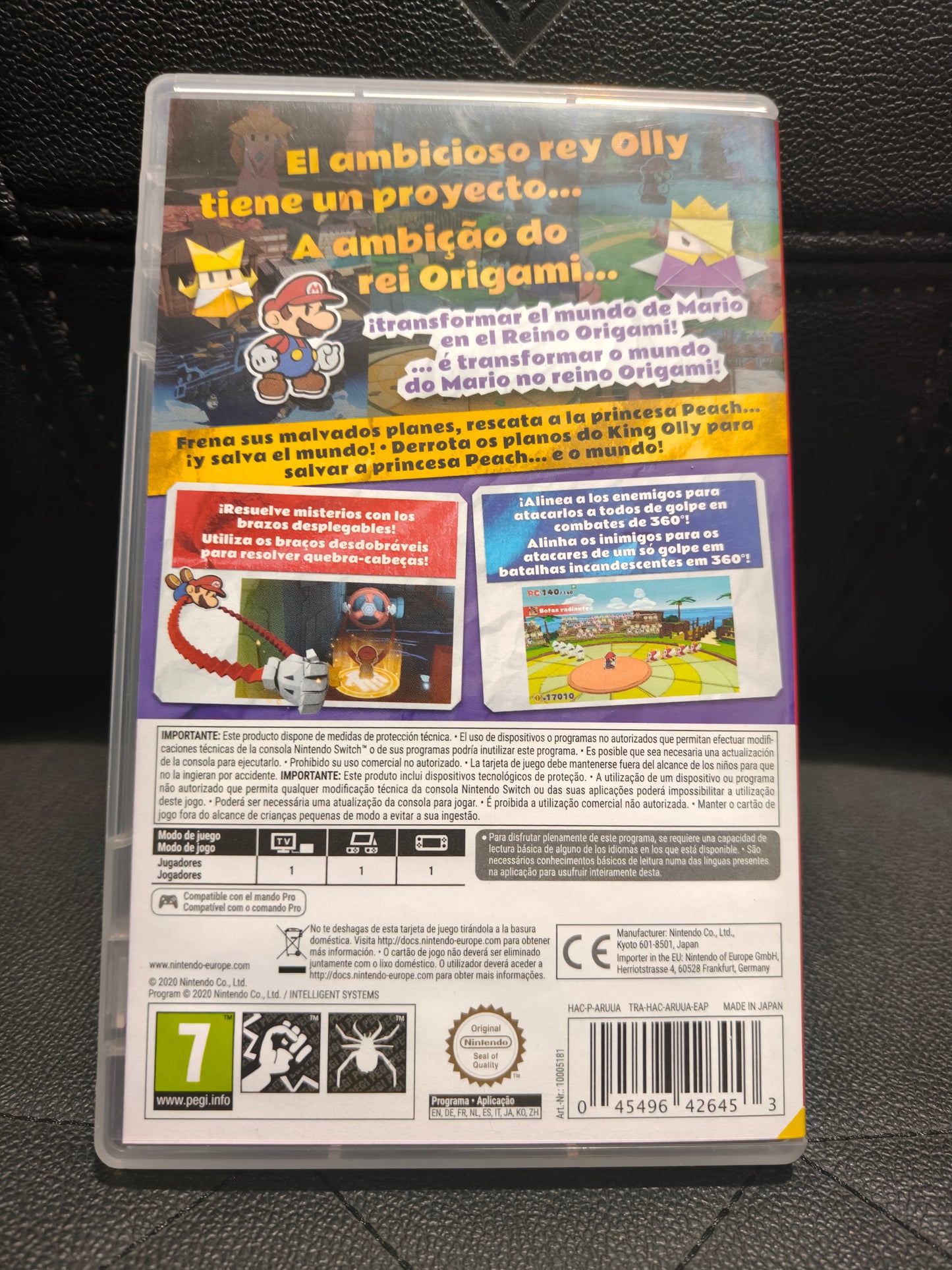 Paper Mario origami king switch