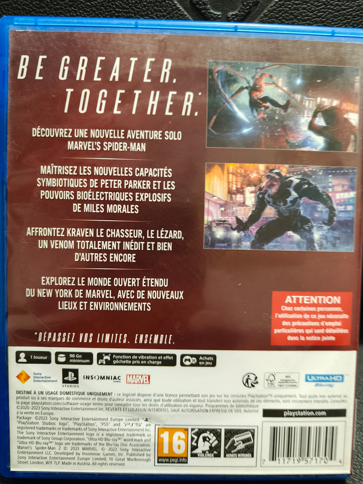 Marvel spiderman 2 ps5