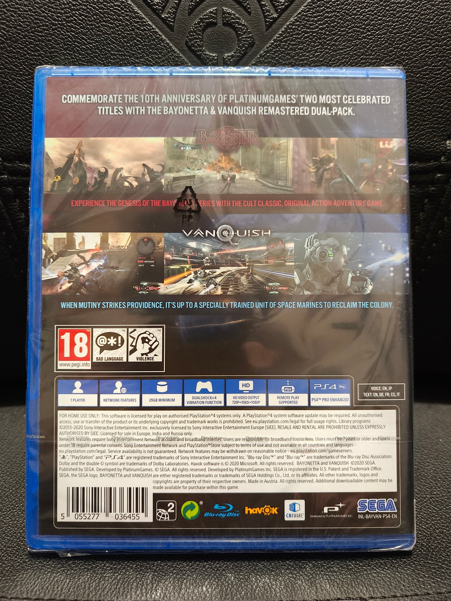 Vanquish+ bayonetta ps4 sealed