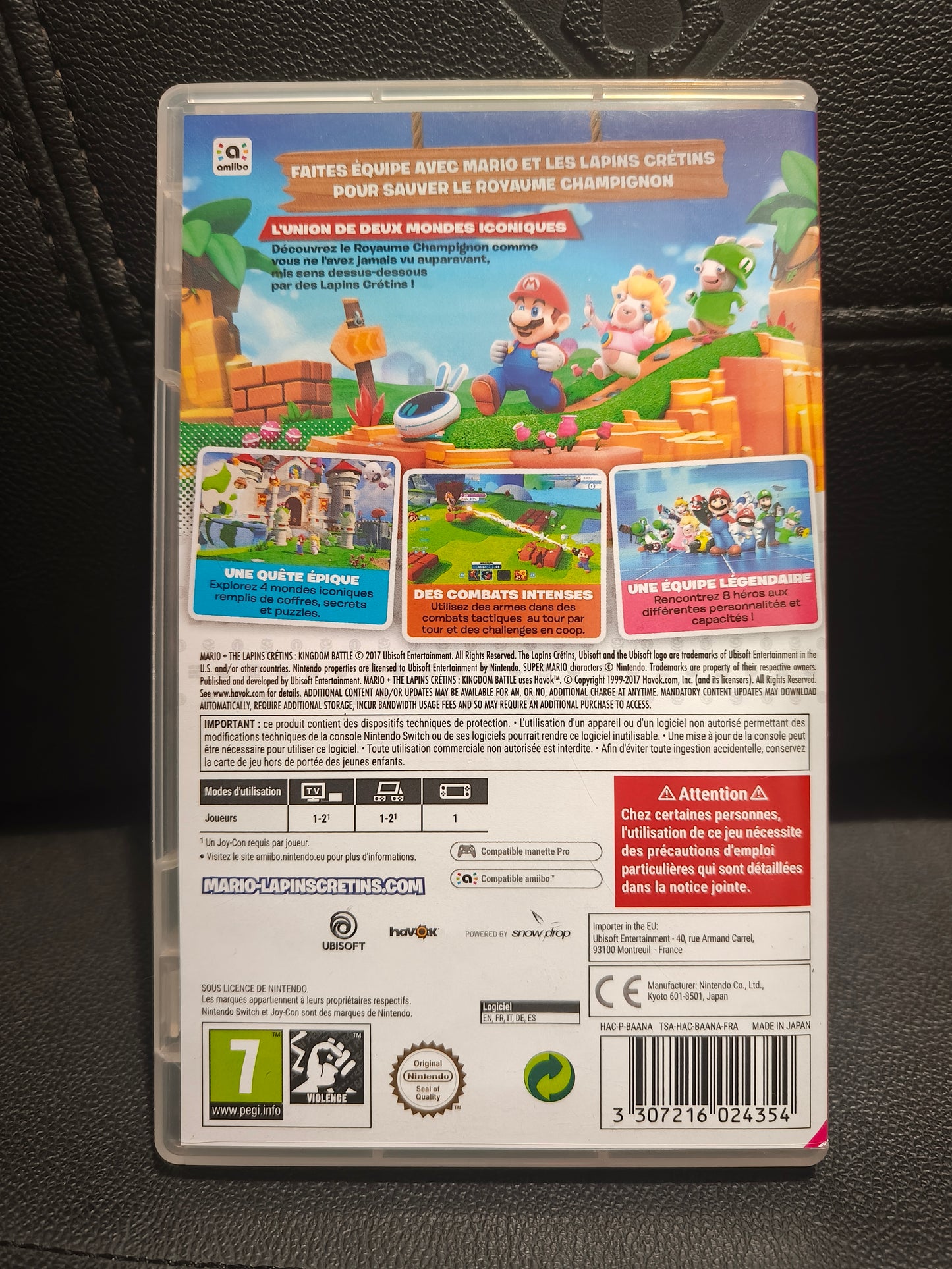 Mario + lapins cretins Kingdom Battle switch