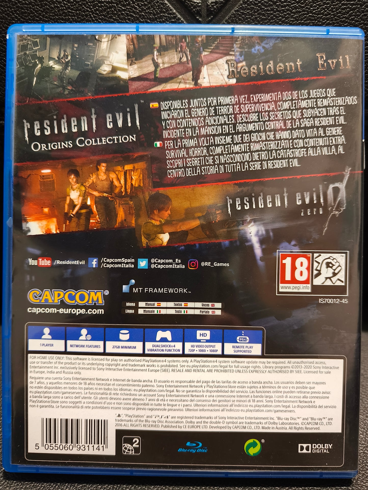 Resident evil origins collection ps4