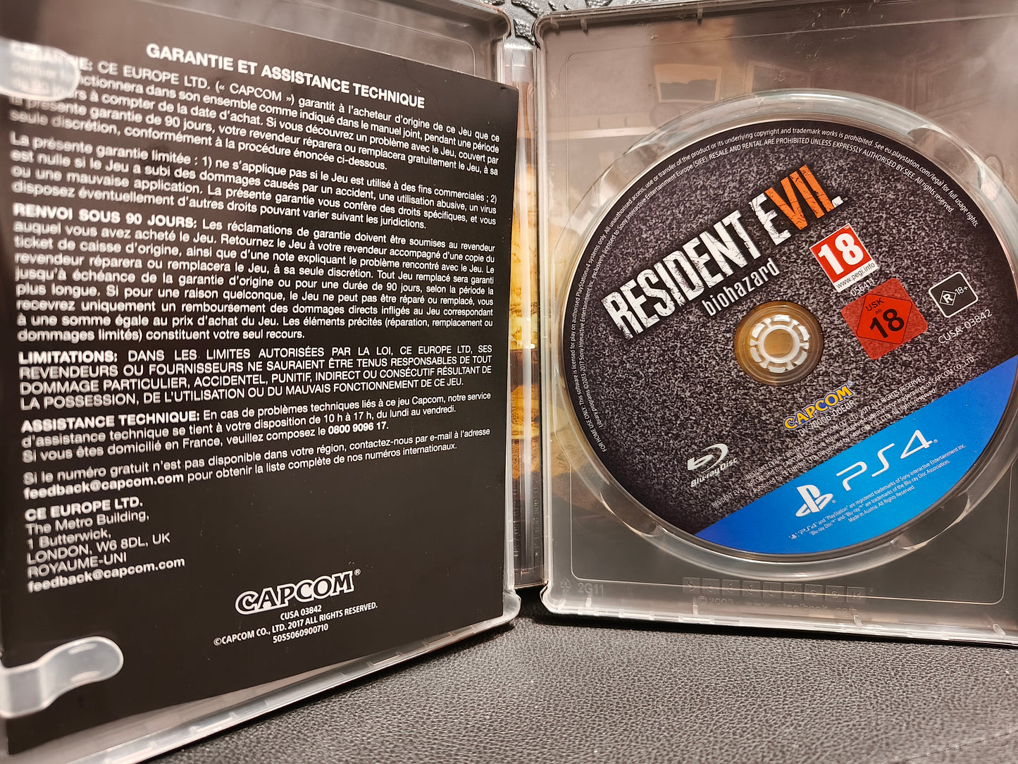 Resident evil 7 biohazard limited edition steelbook ps4